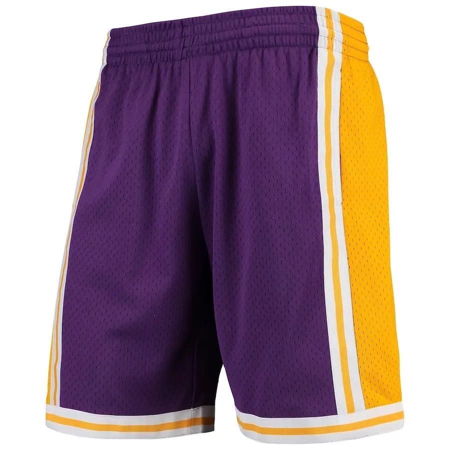 Los Angeles Lakers NBA Mitchell & Ness Swingman Shorts Lila Los Angeles Lakers NBA Mitchell & Ness Swingman Shorts Lila