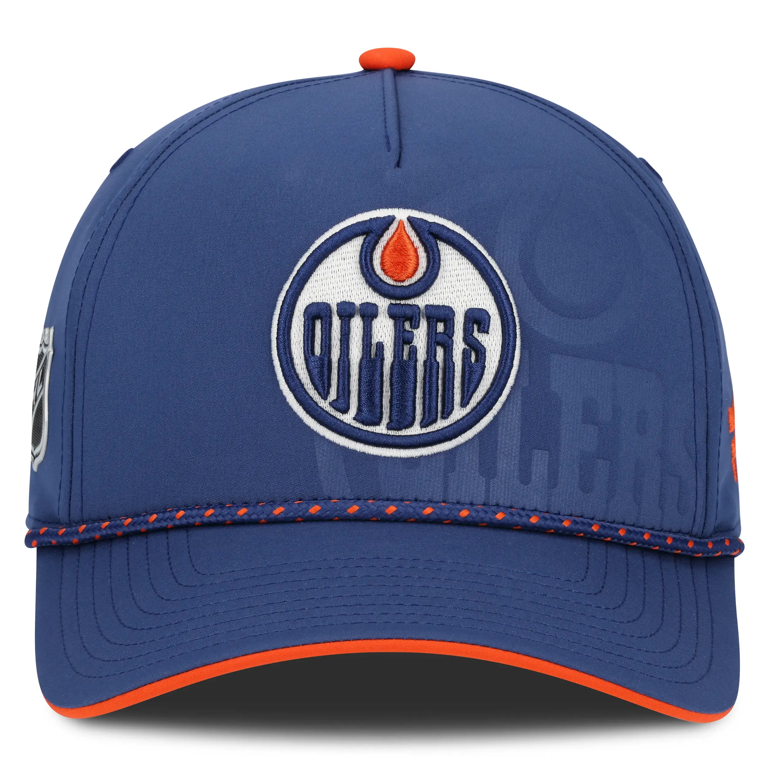 Edmonton Oilers NHL Fanatics Draft 2026 Snapback Blau / Orange