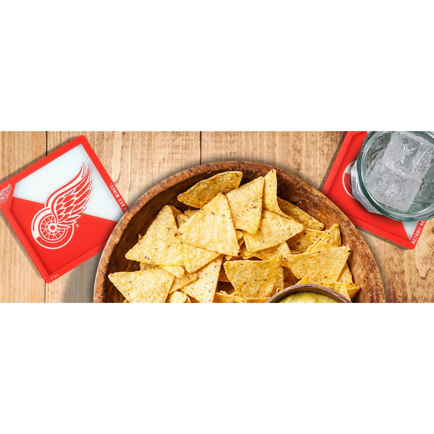 Detroit Red Wings NHL YouTheFan! Untersetzer 3D Logo (2er-Set)