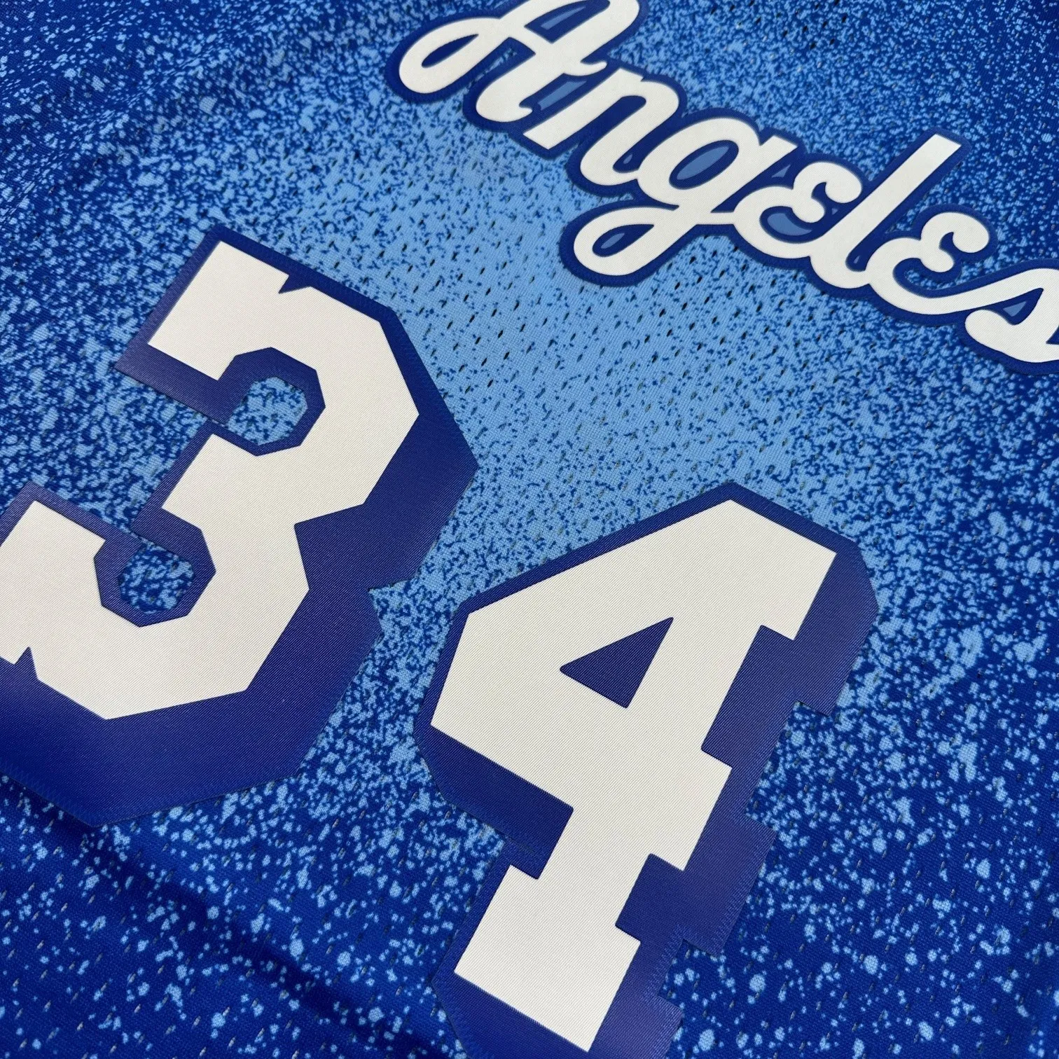 Shaquile O'Neal #34 Los Angeles Lakers 96 NBA Mitchell & Ness Spraypaint Gradient Swingman Trikot