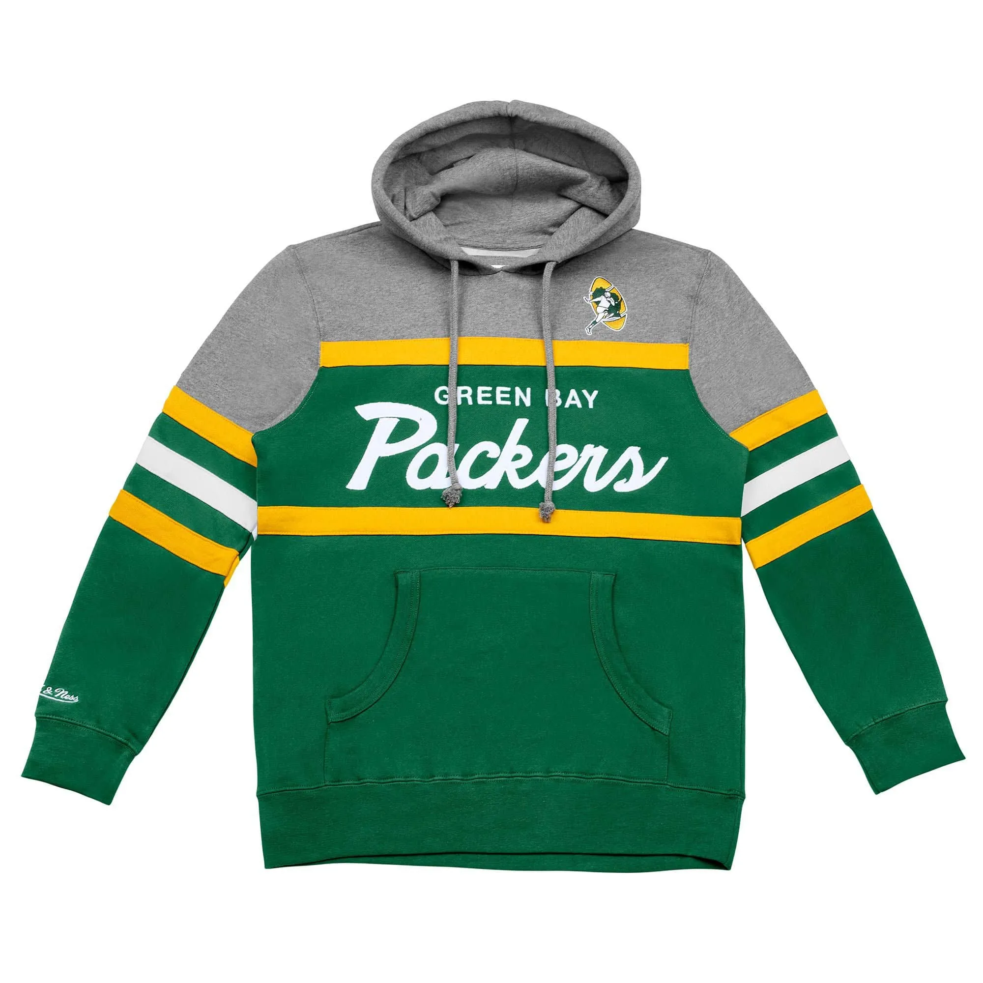 Green Bay Packers NFL Mitchell & Ness Head Coach Hoodie Grün