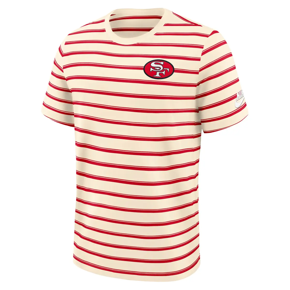 San Francisco 49ers NFL Nike Rewind Club Striped T-Shirt