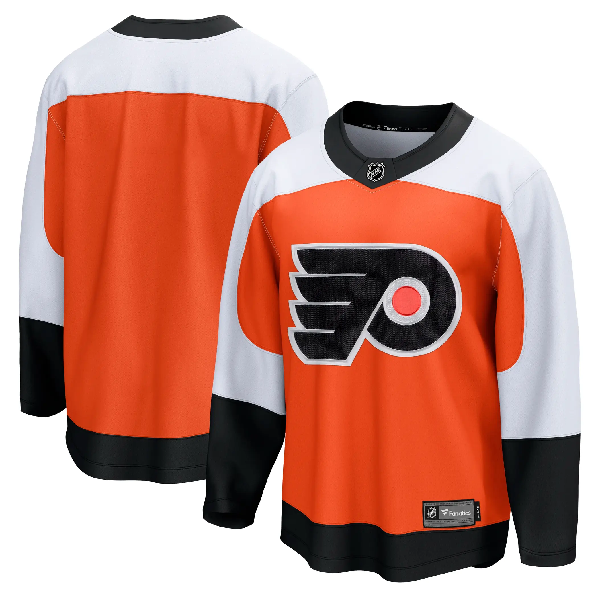 Philadelphia Flyers NHL Eishockey Fanatics Breakaway Trikot Home Orange