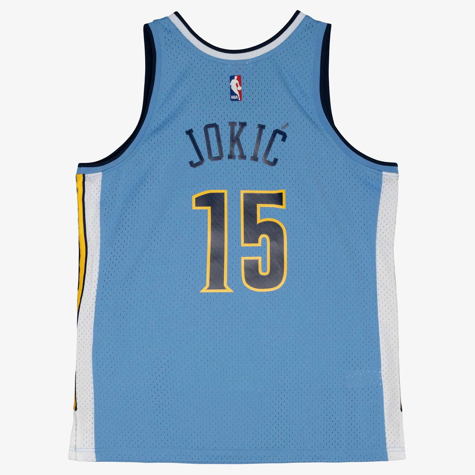 Nikola Jokic #15 Denver Nuggets 16-17 NBA Mitchell & Ness Swingman Trikot Hellblau