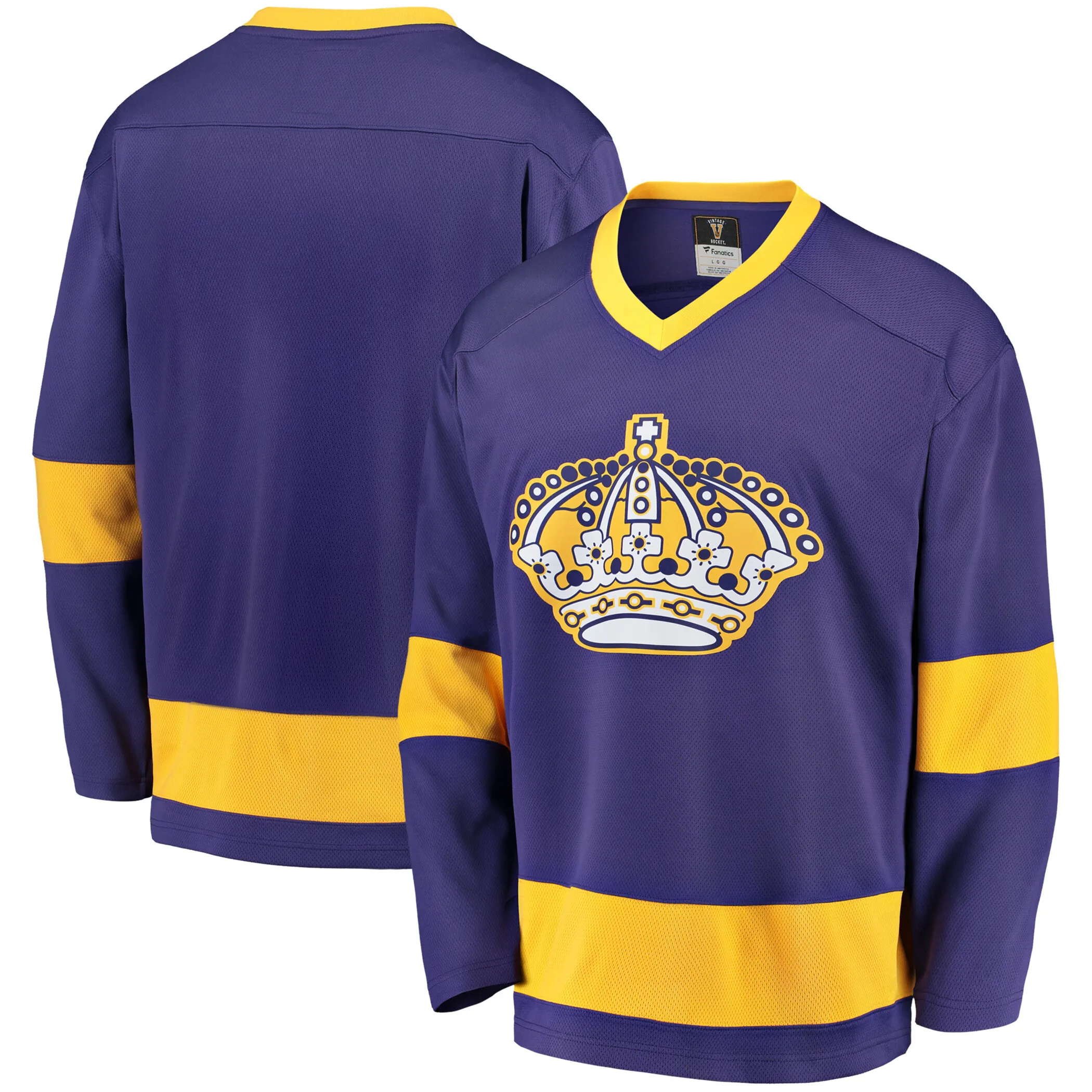 Los Angeles Kings NHL Eishockey Fanatics Breakaway Trikot Vintage Lila