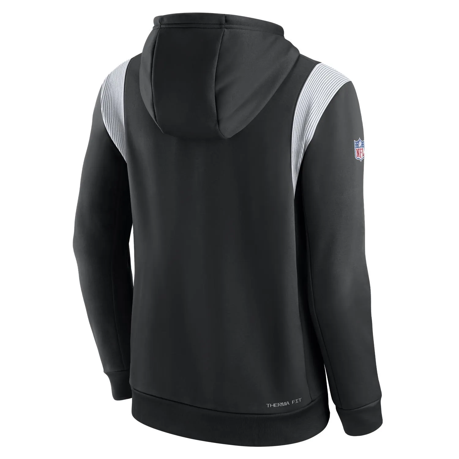 Las Vegas Raiders NFL Nike On-Field Sideline 2022 Therma-FIT Hoodie Schwarz