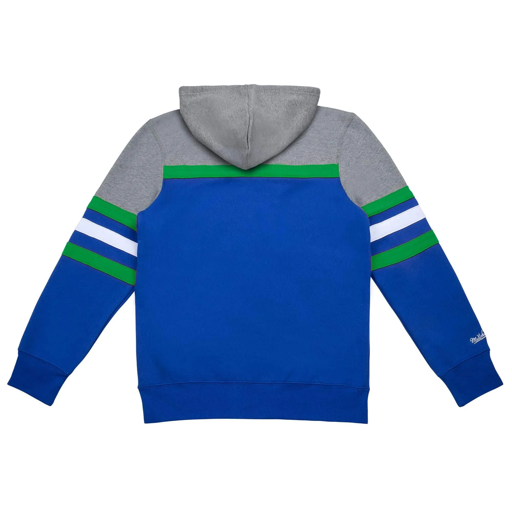 Seattle Seahawks NFL Mitchell & Ness Head Coach Hoodie Blau