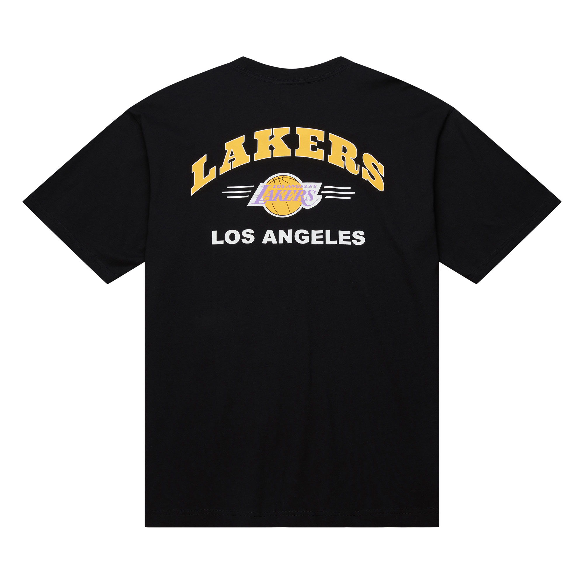 Los Angeles Lakers NBA Mitchell & Ness Double Hit Vintage Logo Pocket T-Shirt Los Angeles Lakers NBA Mitchell & Ness Double Hit Vintage Logo Pocket T-Shirt