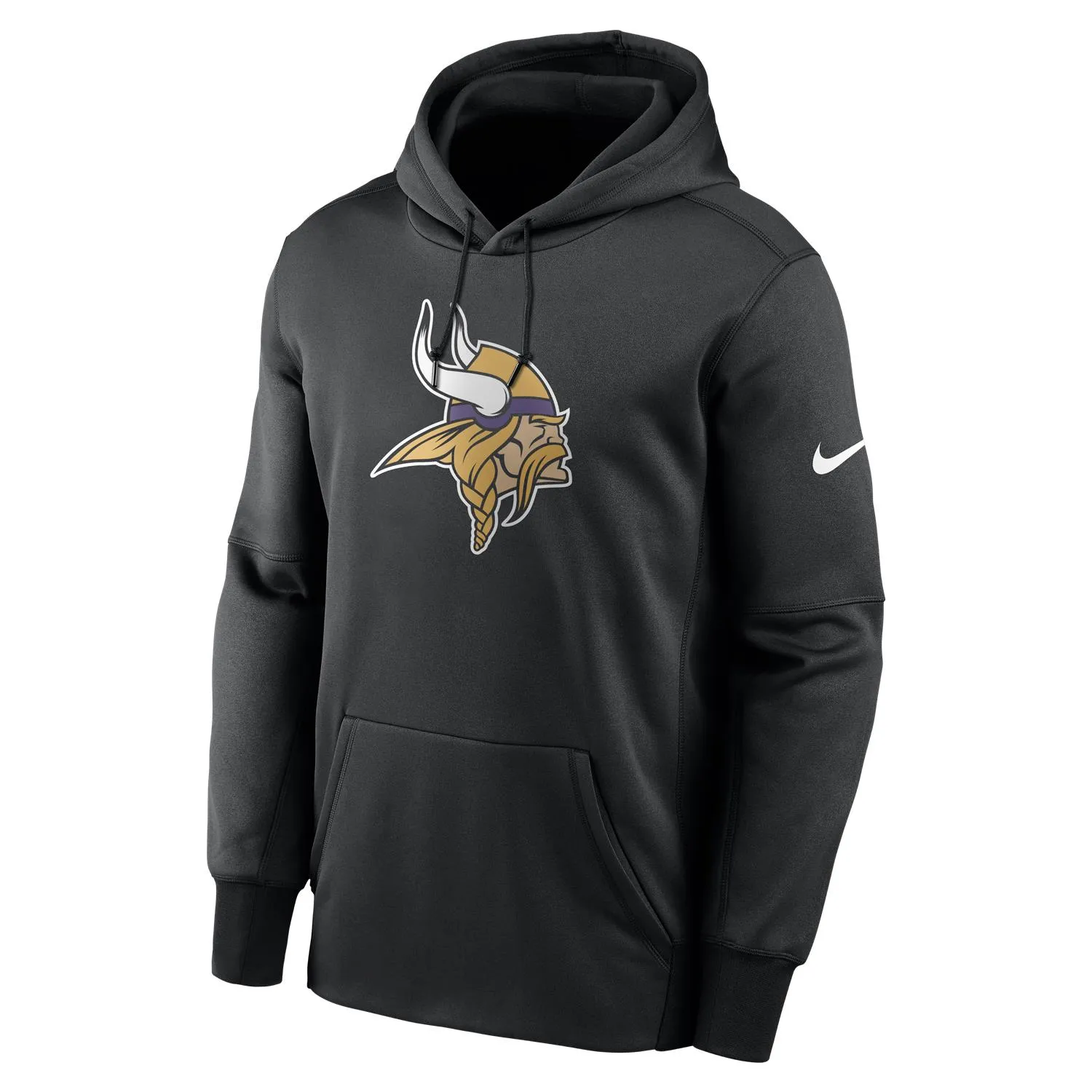 Minnesota Vikings NFL Nike Prime Logo Therma Hoodie Schwarz