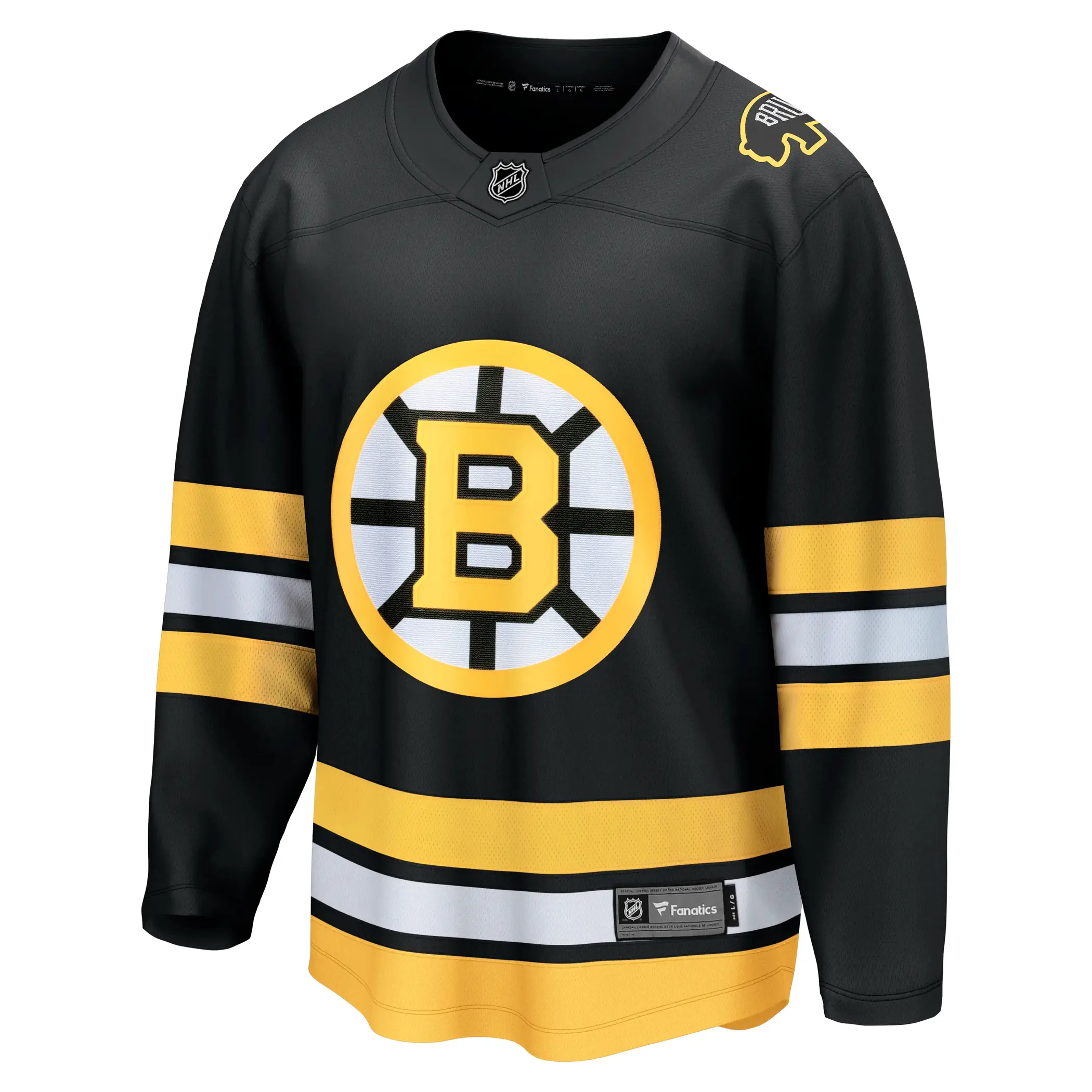 Boston Bruins NHL Eishockey Fanatics Breakaway Trikot Home Schwarz