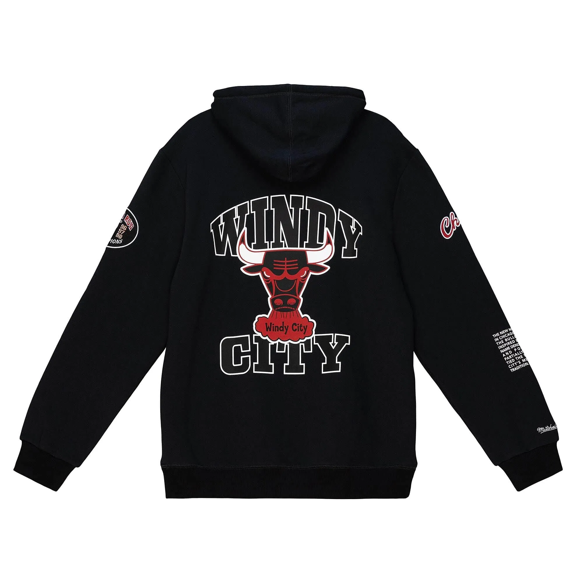 Chicago Bulls NBA Mitchell & Ness Team Origins Fleece Hoodie Schwarz Chicago Bulls NBA Mitchell & Ness Team Origins Fleece Hoodie Schwarz