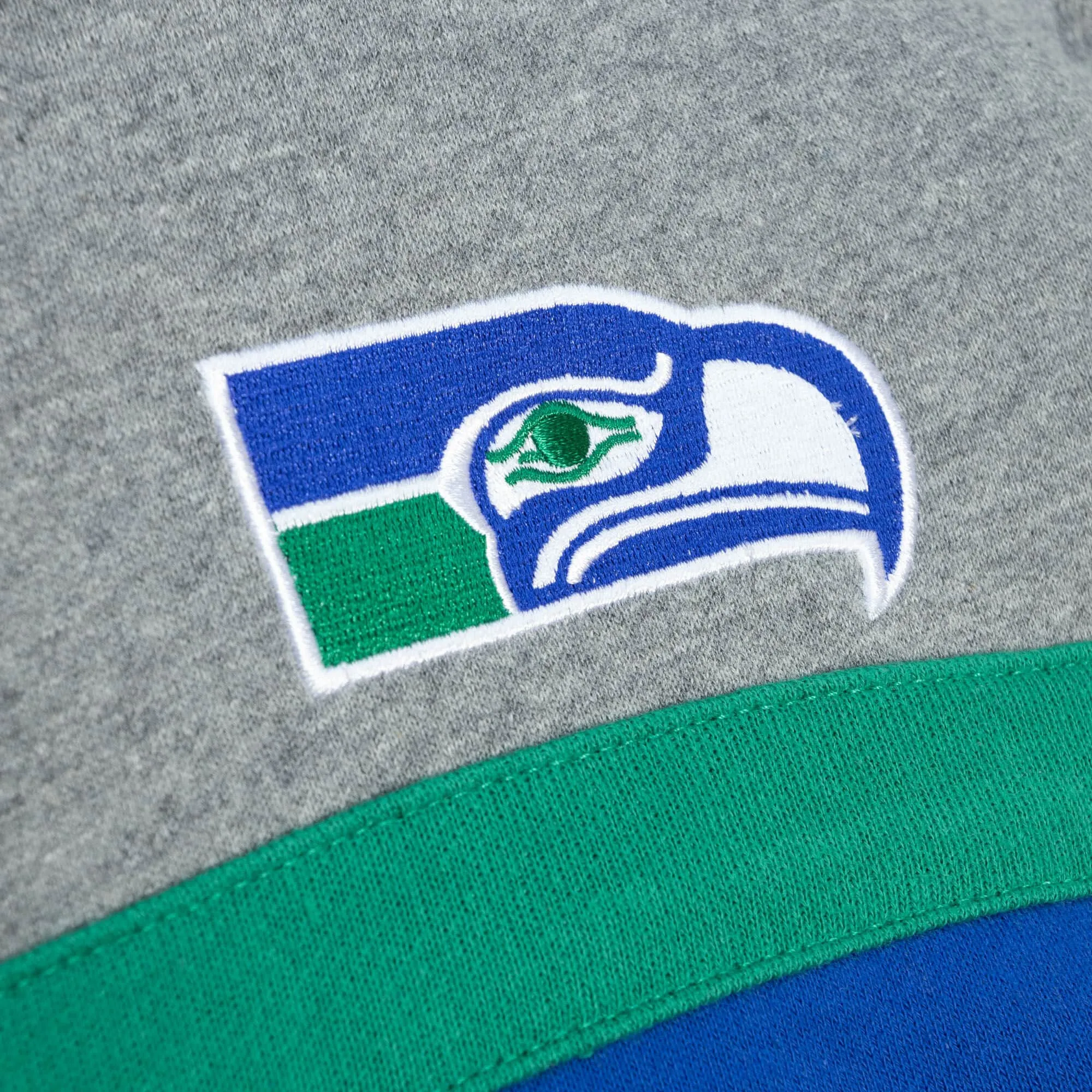 Seattle Seahawks NFL Mitchell & Ness Head Coach Hoodie Blau