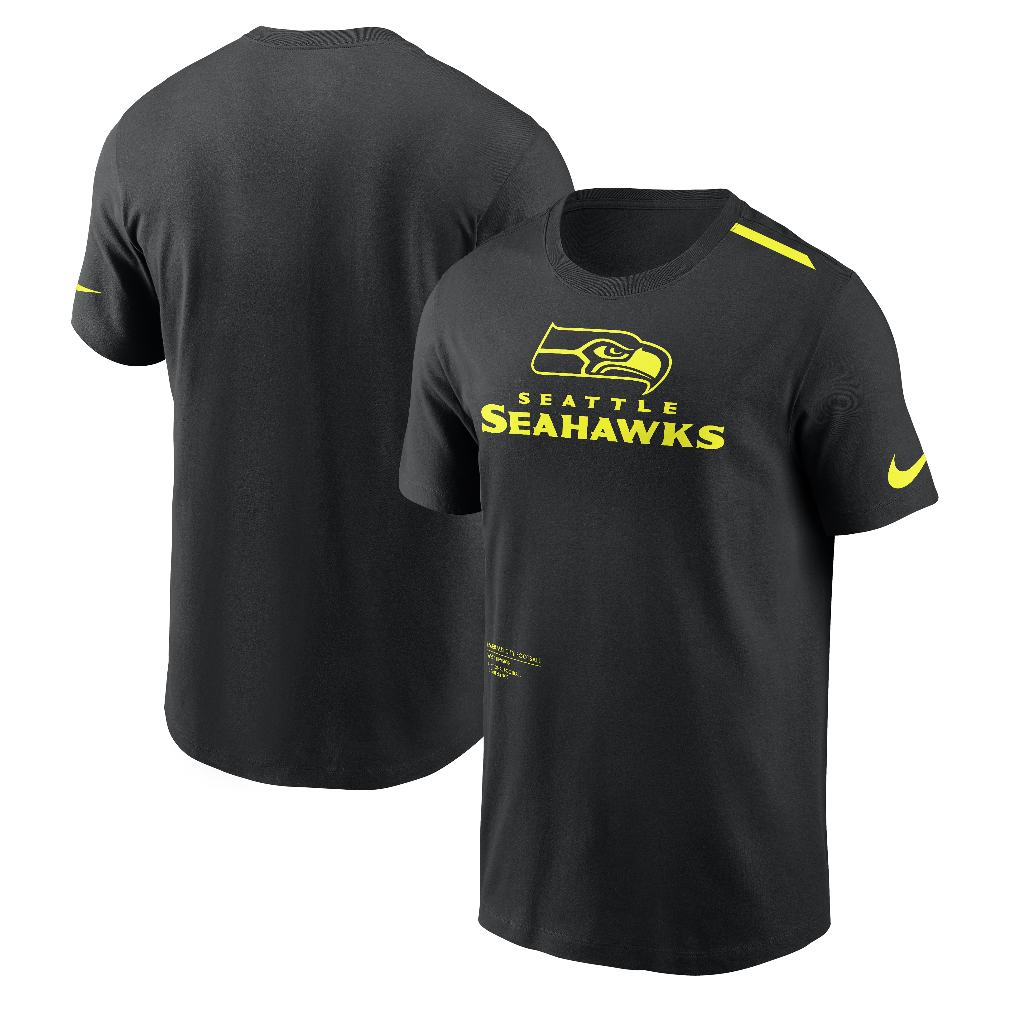 Seattle Seahawks NFL Nike Volt Dri-Fit T-Shirt Schwarz