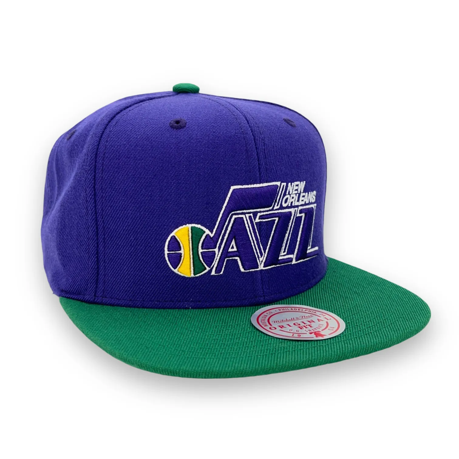 New Orleans Jazz NBA Mitchell & Ness Team 2 Tone 2.0 Snapback HWC