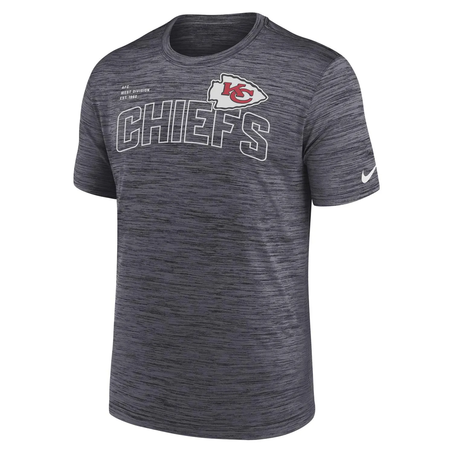 Kansas City Chiefs NFL Nike Velocity Arch T-Shirt Schwarz
