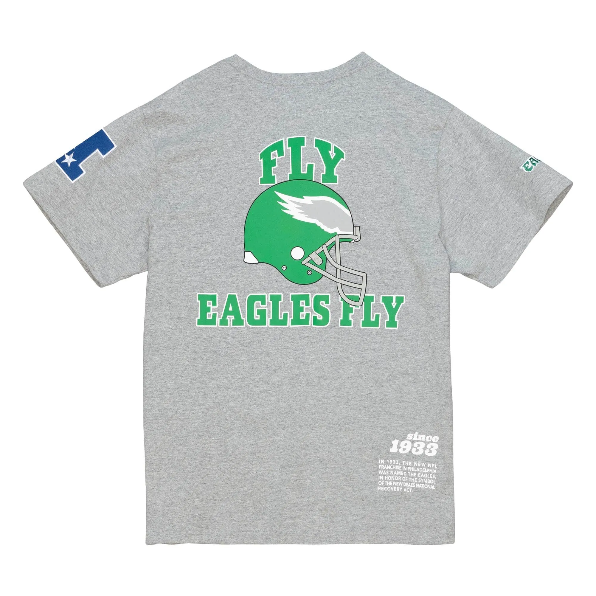 Philadelphia Eagles NFL Mitchell & Ness Team Origins T-Shirt Grau