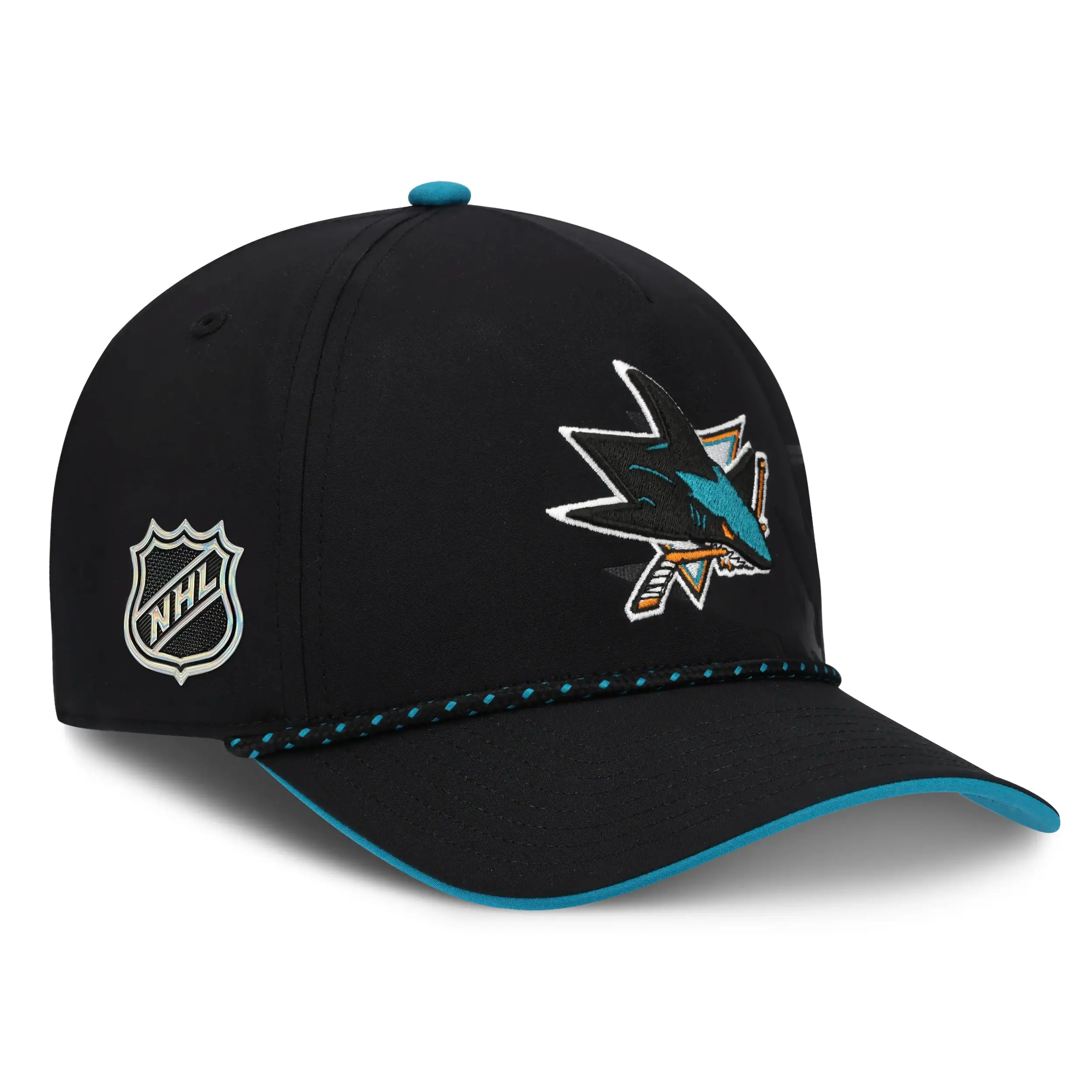 San Jose Sharks NHL Fanatics Draft 2026 Snapback Schwarz / Blau