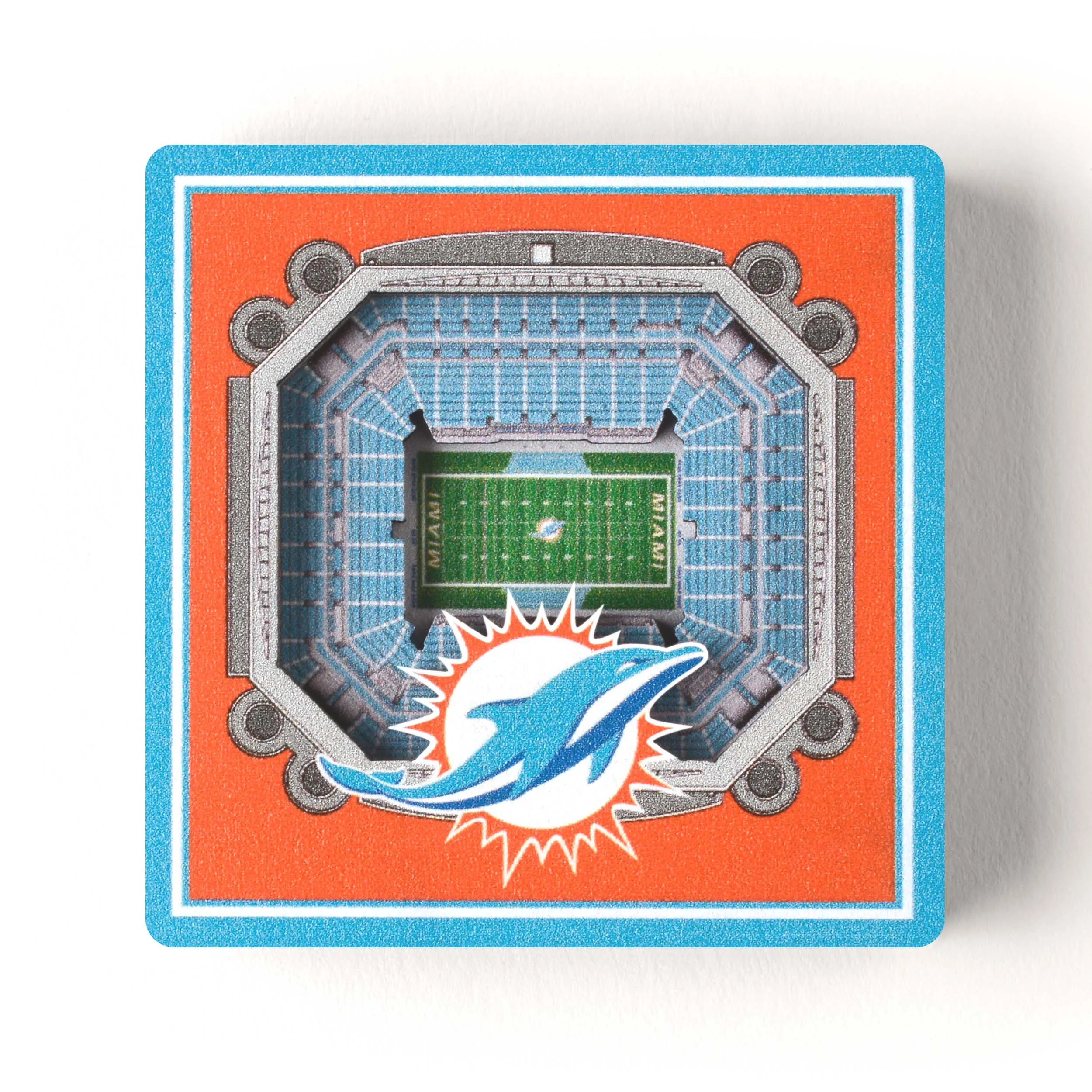 Miami Dolphins NFL YouTheFan! 3D StadiumView Magnet