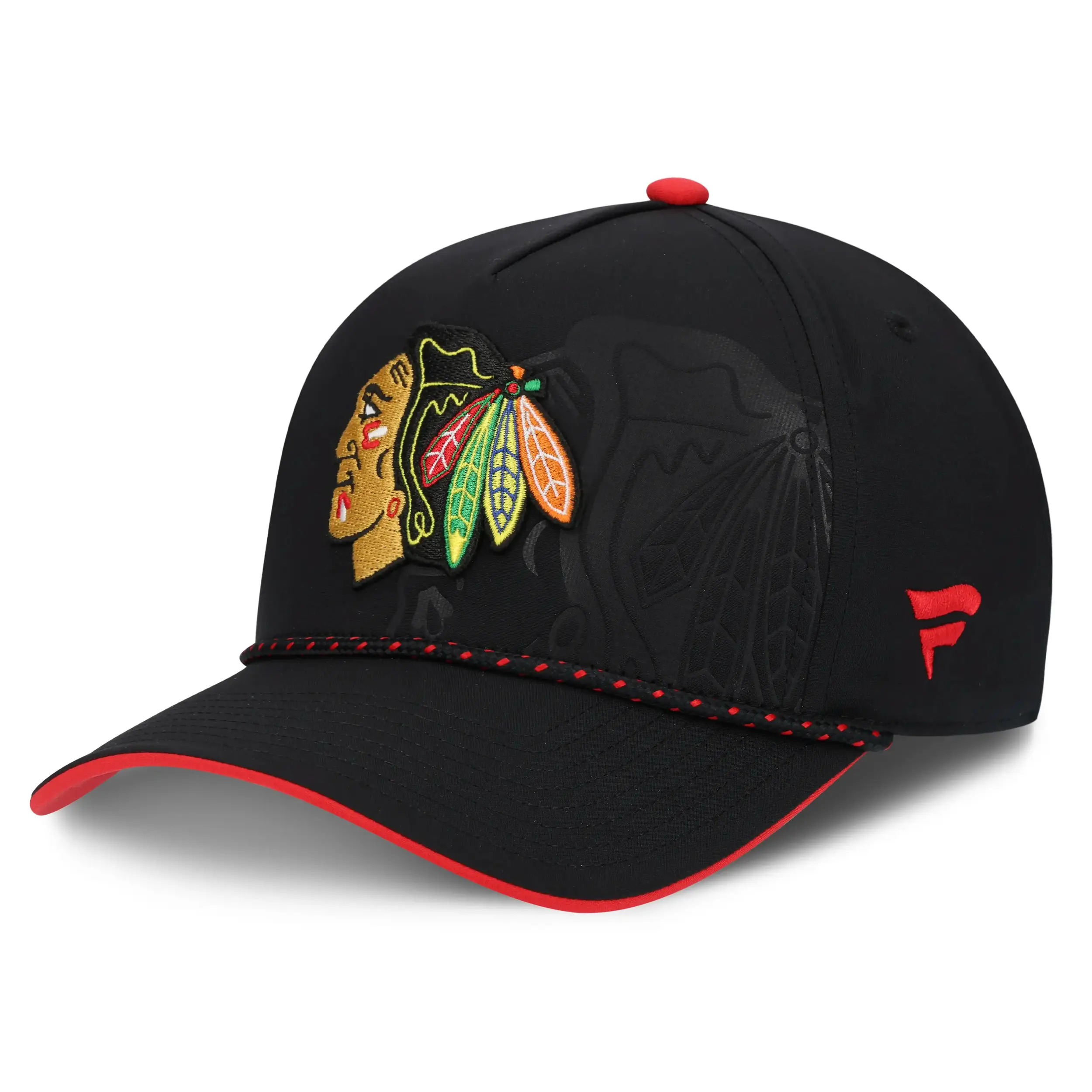 Chicago Blackhawks NHL Fanatics Draft 2026 Snapback Schwarz / Rot
