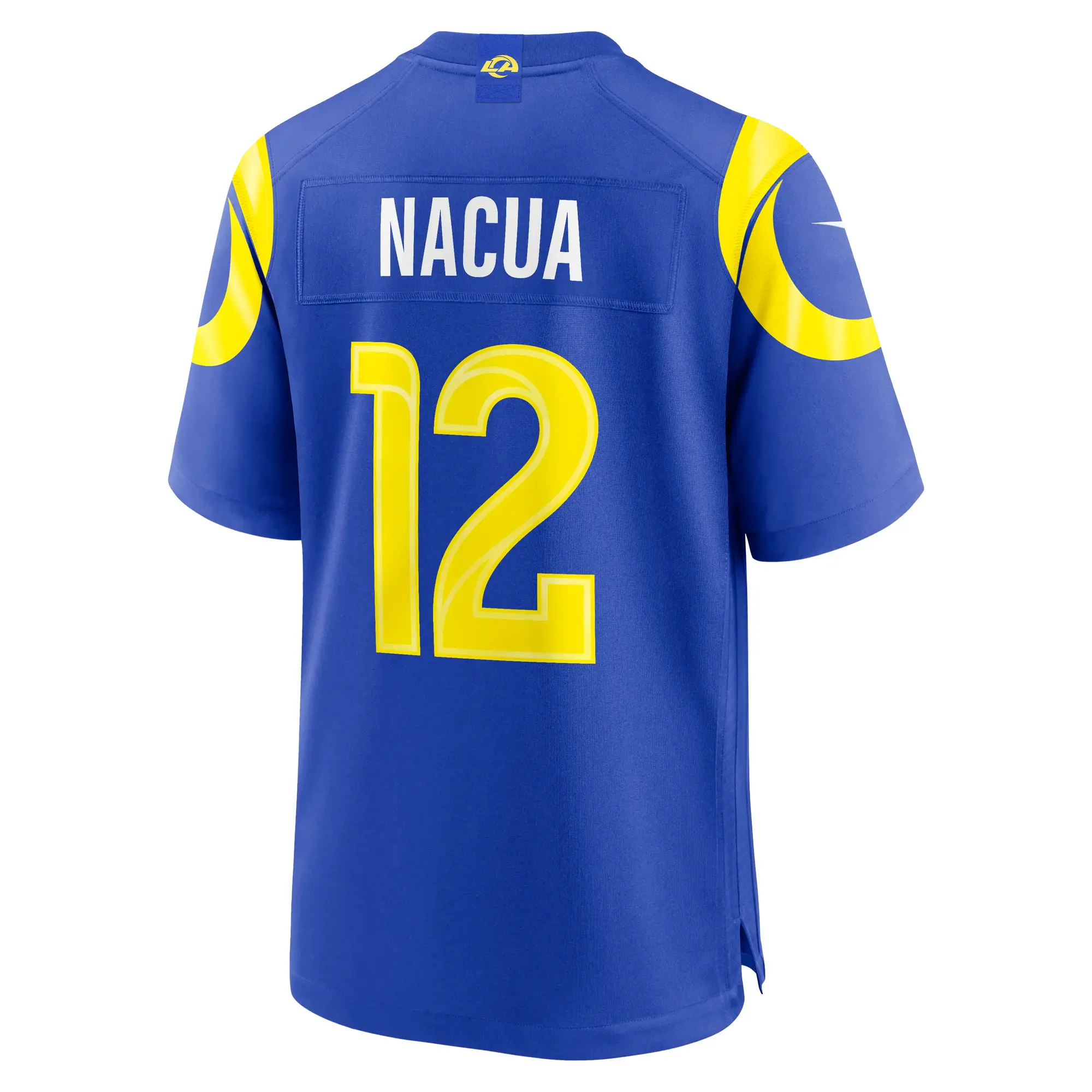 Puka Nacua #12 Los Angeles Rams NFL Football Nike Home Game Trikot Blau