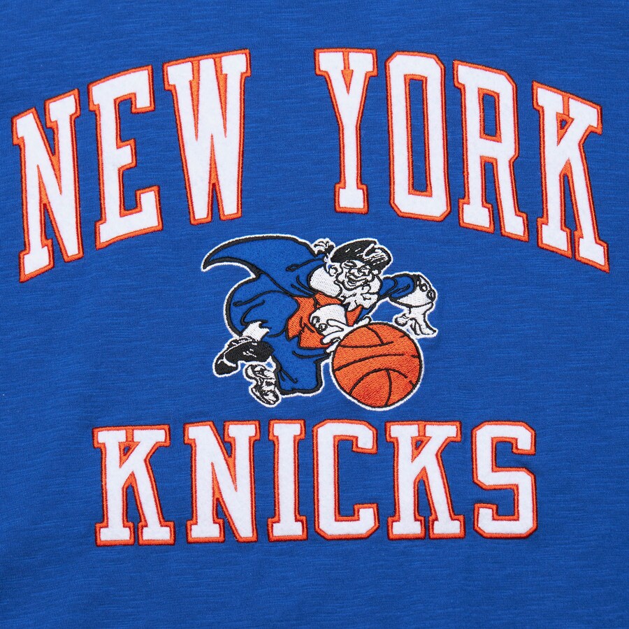 New York Knicks NBA Mitchell & Ness Legendary Slub 2.0 T-Shirt Blau