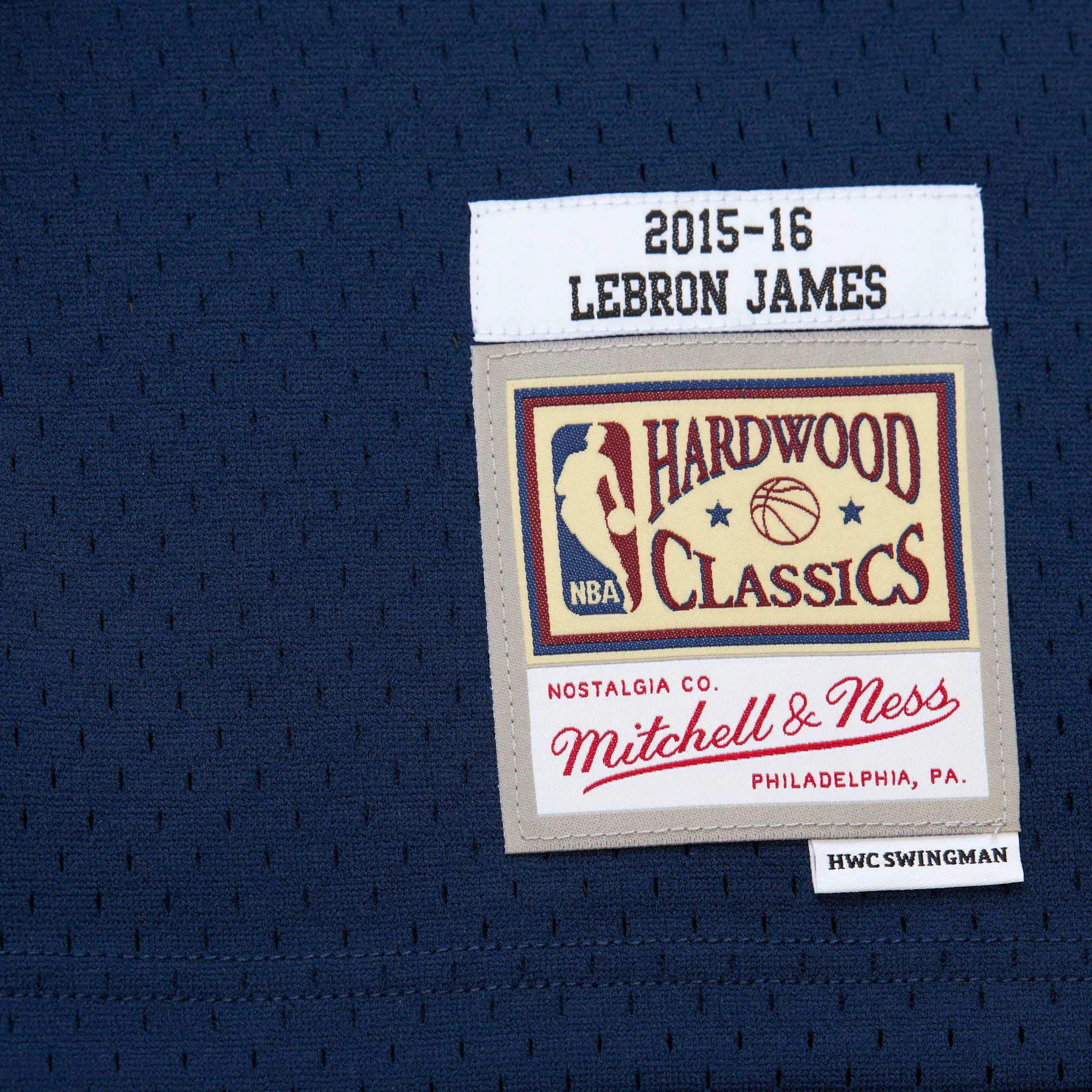 Lebron James #23 Cleveland Cavaliers 15-16 NBA Mitchell & Ness Swingman Trikot Blau