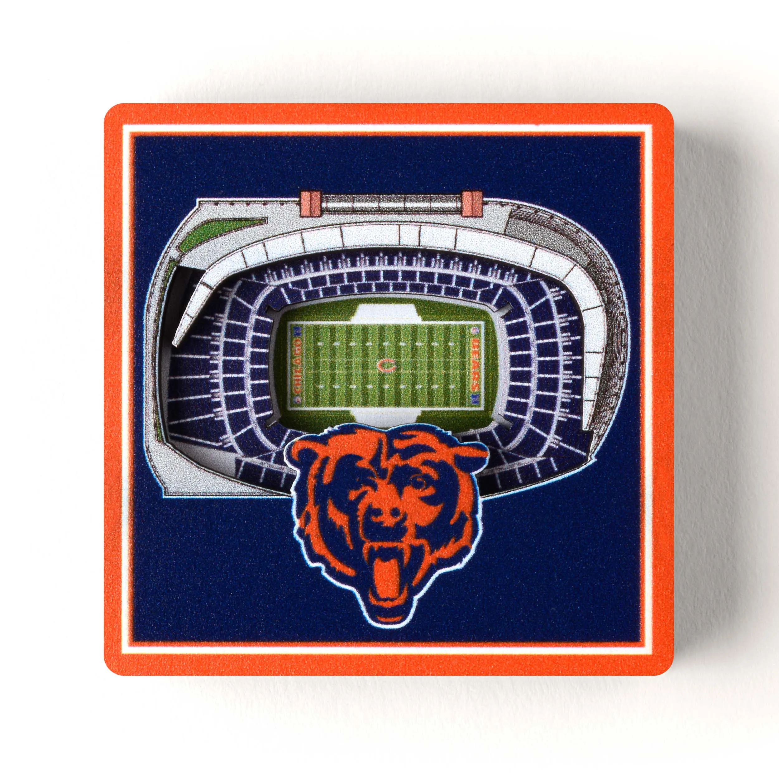 Chicago Bears NFL YouTheFan! 3D StadiumView Magnet