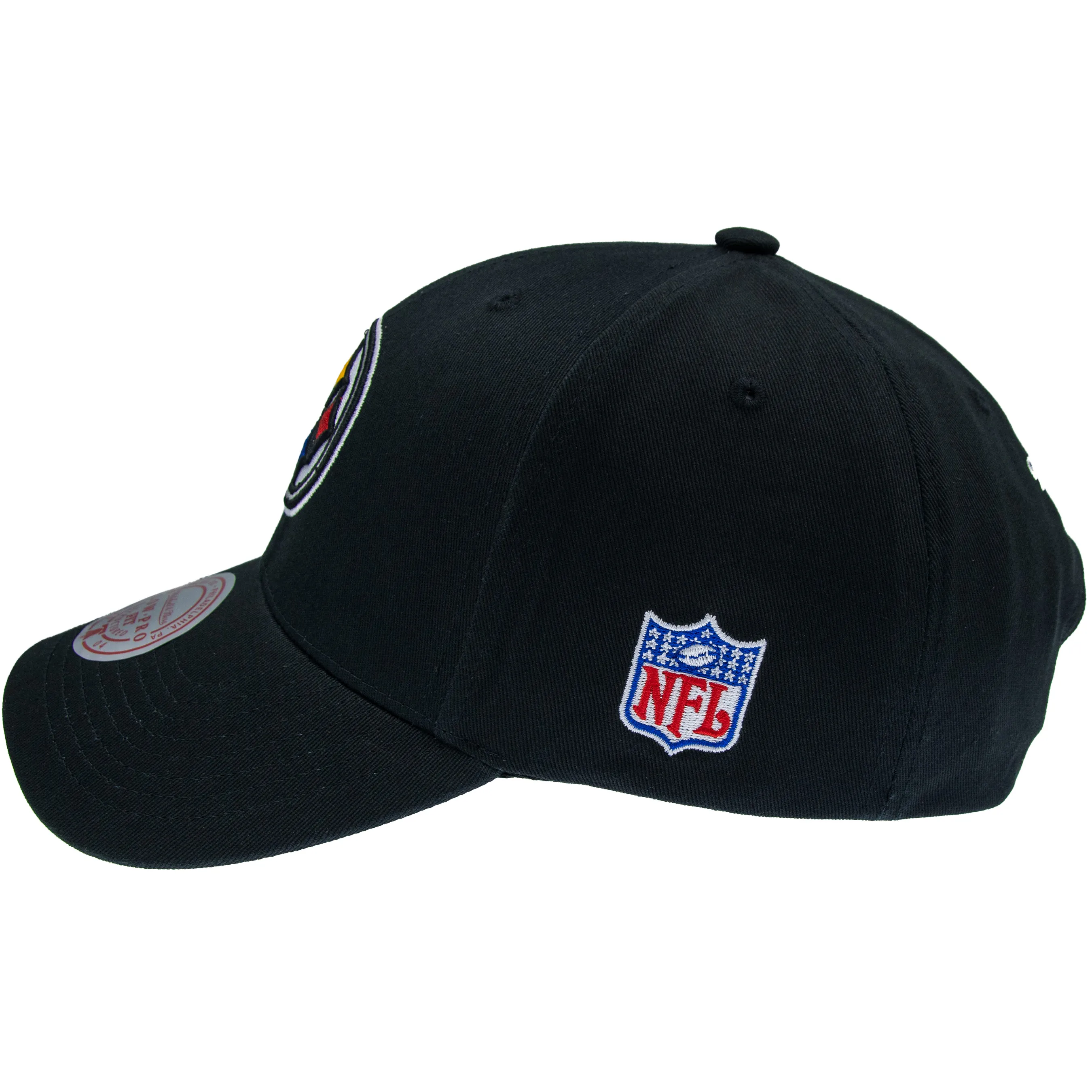 Pittsburgh Steelers NFL Mitchell & Ness Team Logo Low Pro Snapback Schwarz