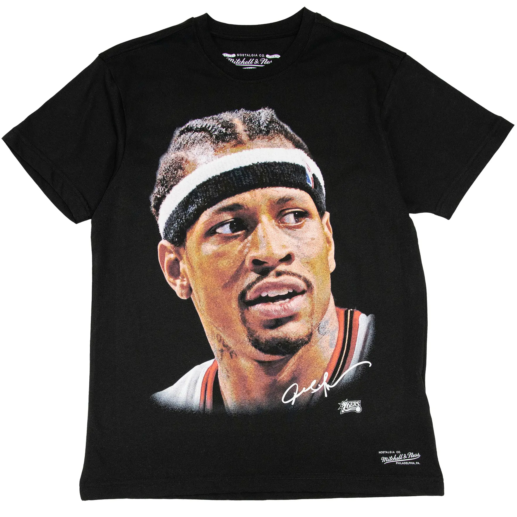 Allen Iverson Philadelphia 76ers NBA Mitchell & Ness Big Face T-Shirt