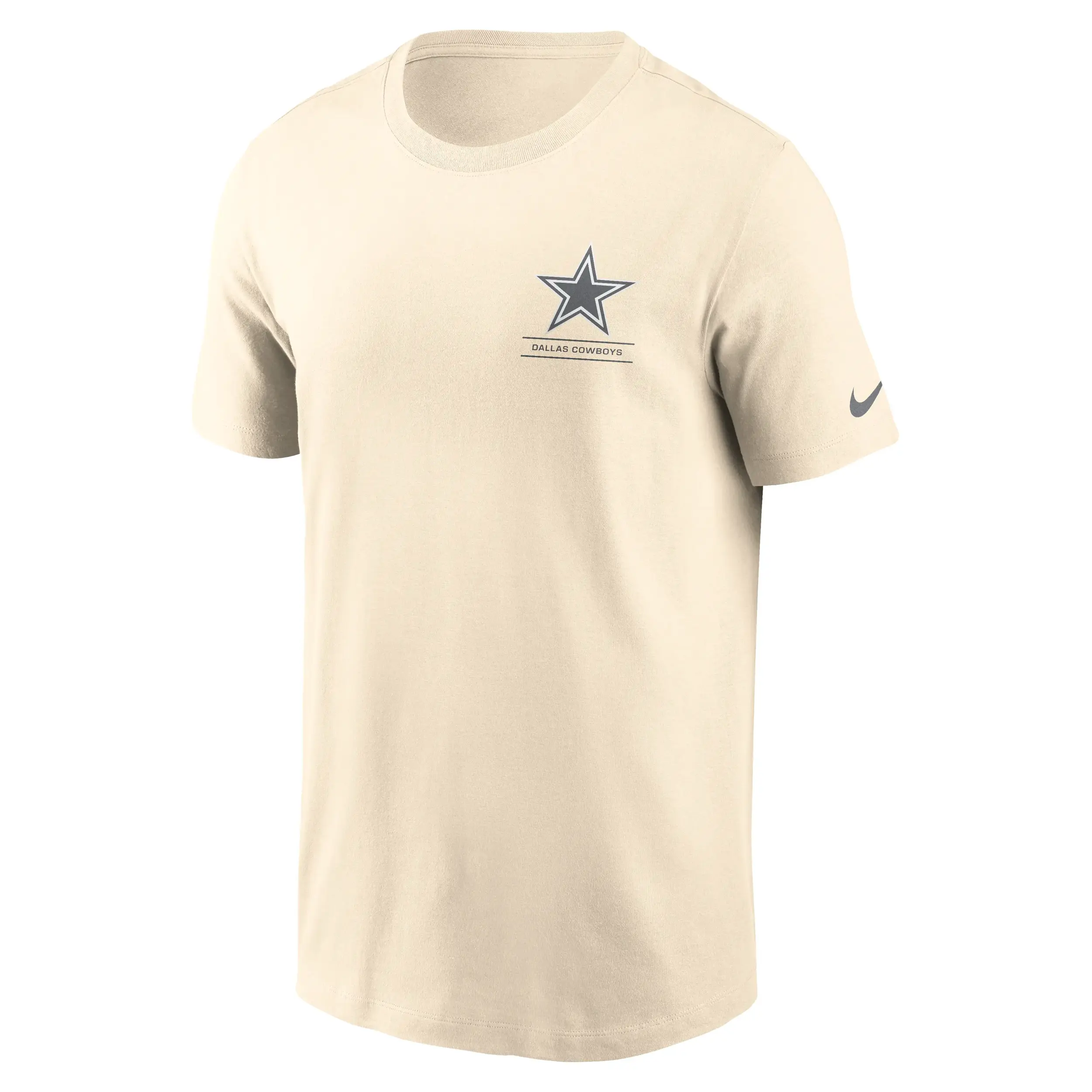 Dallas Cowboys NFL Nike Freestyle Club Crew T-Shirt Cremeweiß