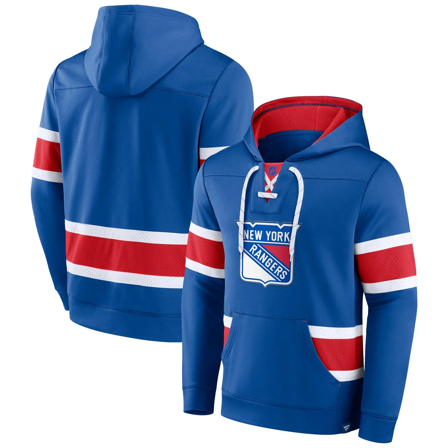 New York Rangers NHL Fanatics Iconic Exclusive Pullover Hoodie Blau
