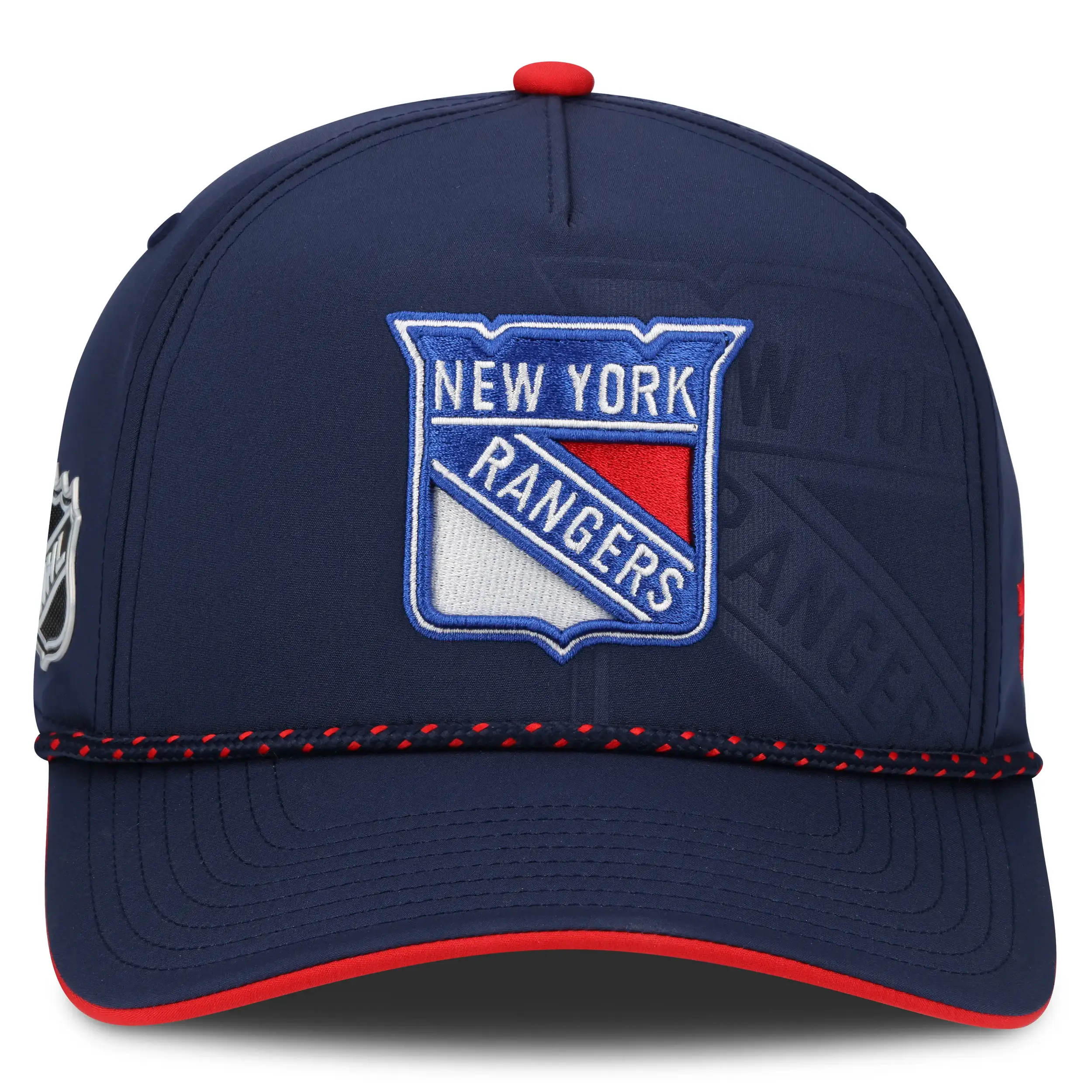 New York Rangers NHL Fanatics Draft 2026 Snapback Navy / Rot