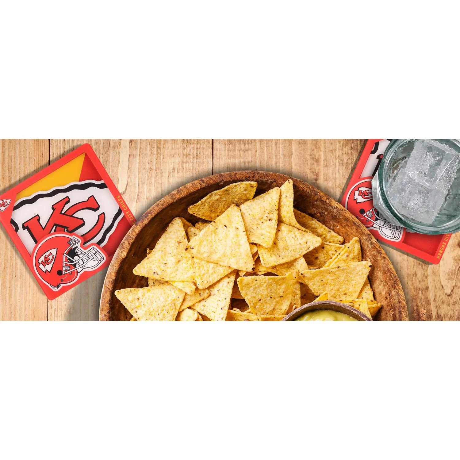 Kansas City Chiefs NFL YouTheFan! Untersetzer 3D Logo (2er-Set)