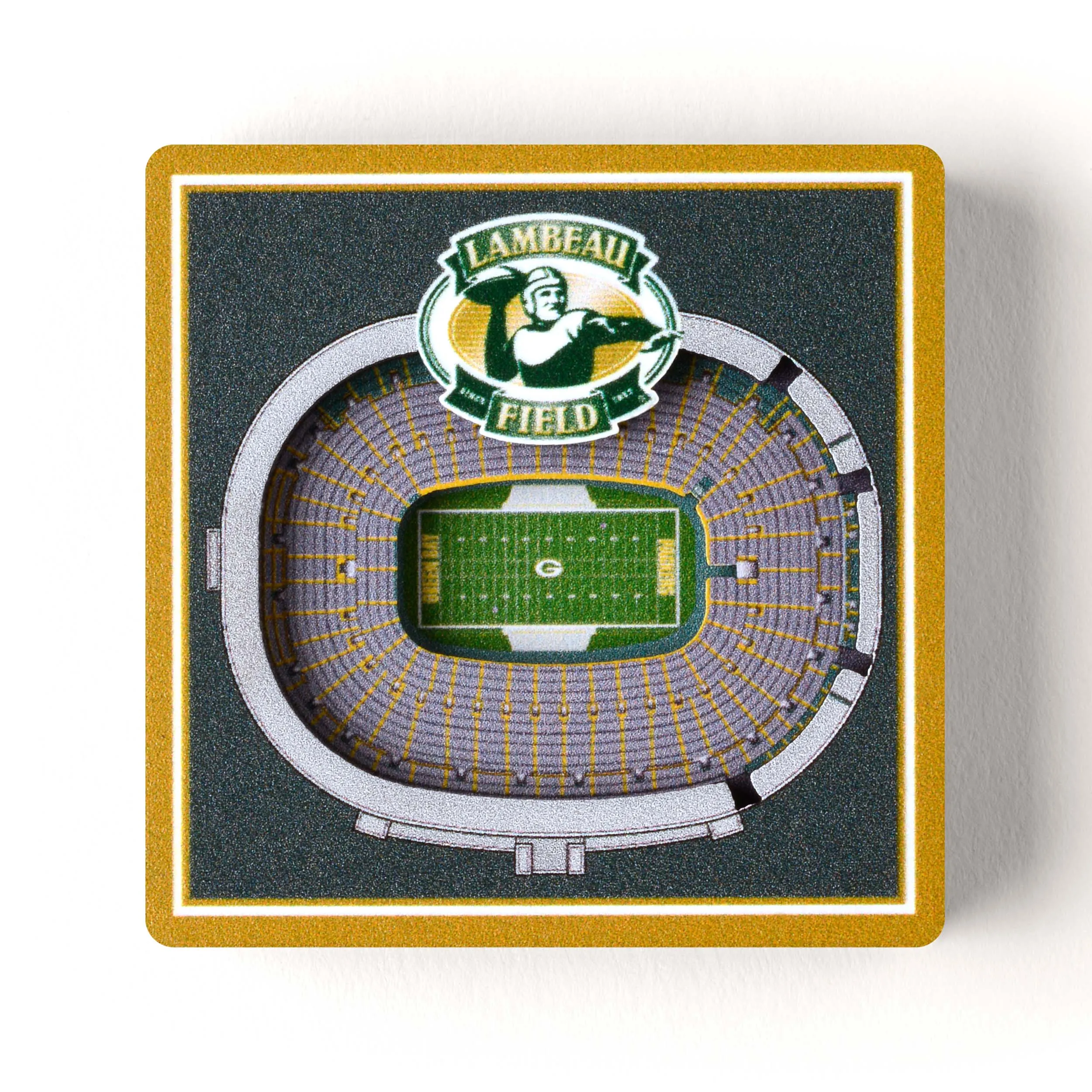 Green Bay Packers NFL YouTheFan! 3D StadiumView Magnet