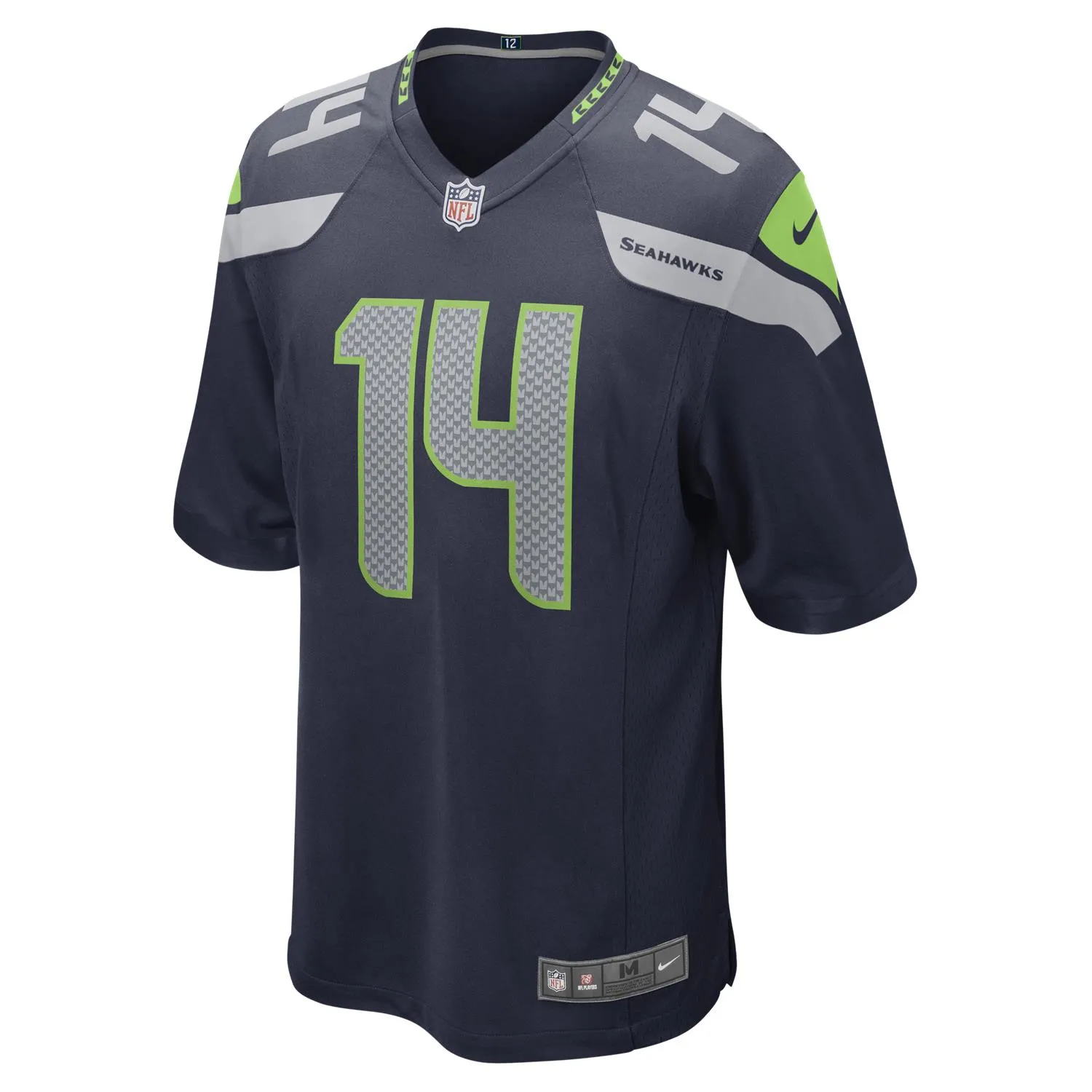 D.K. Metcalf #14 Seattle Seahawks NFL Football Nike Game Trikot Blau