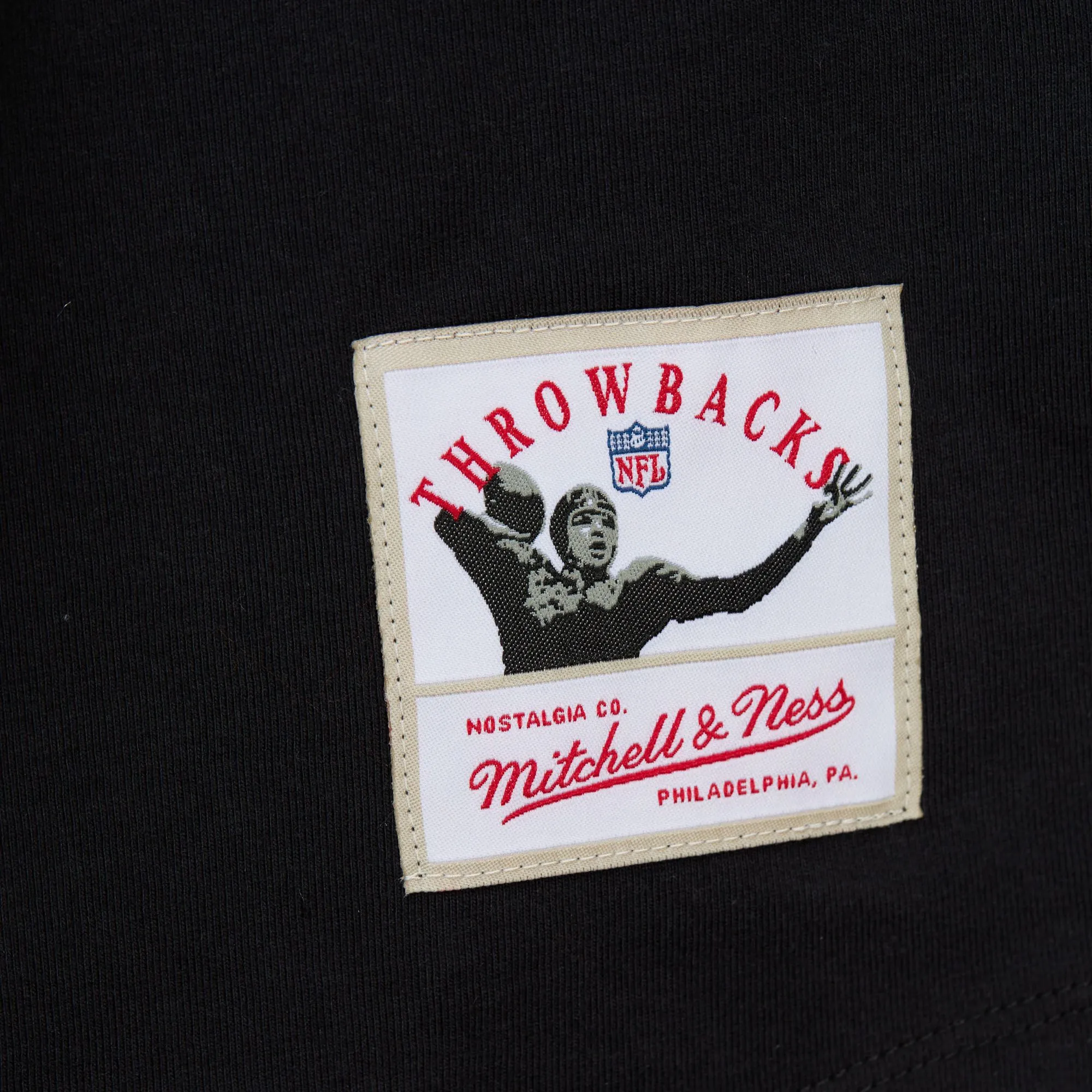 Las Vegas Raiders NFL Mitchell & Ness Fashion Cotton Button Front Trikot Schwarz