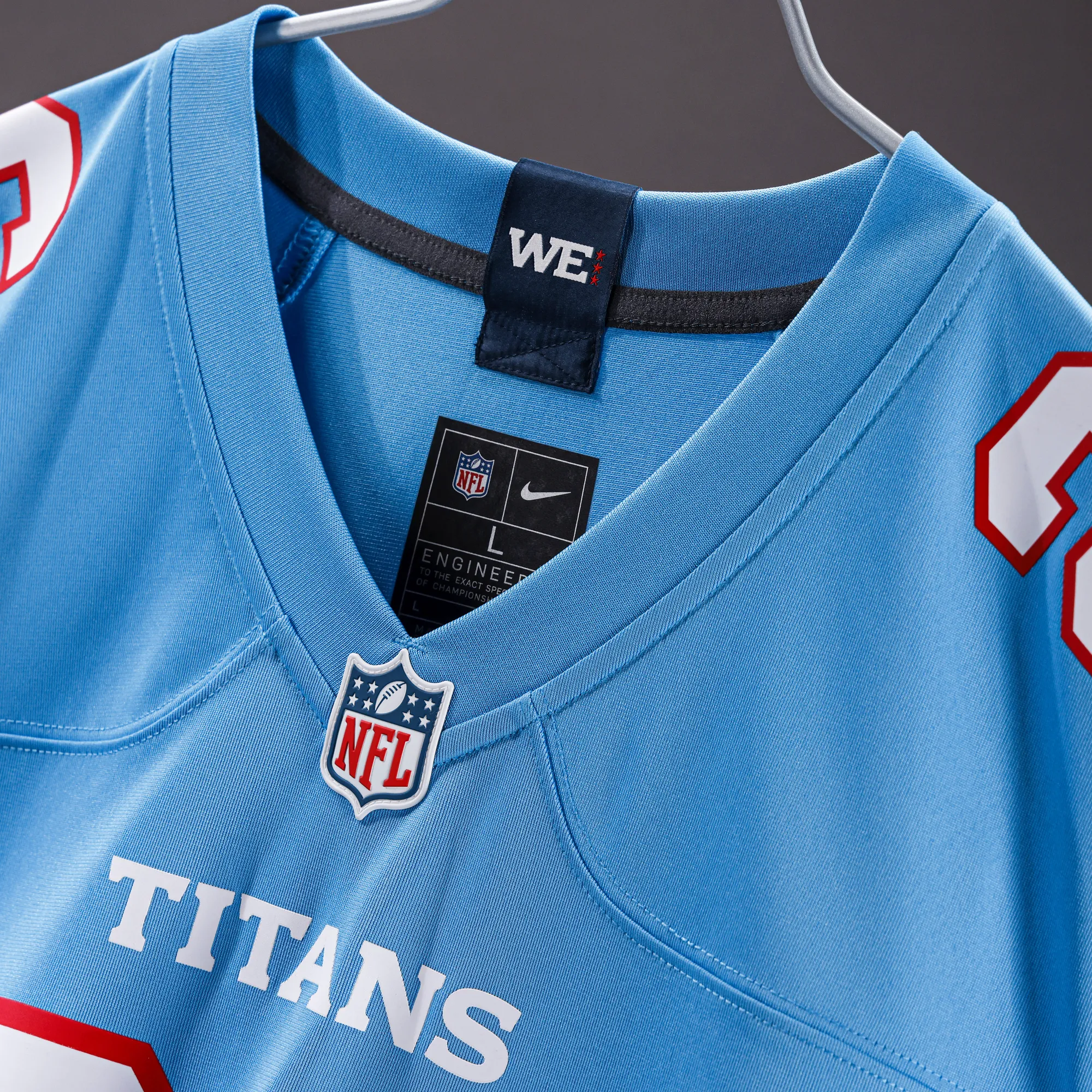 Cam Ward #1 Tennessee Titans NFL Football Nike Home Game Trikot Hellblau