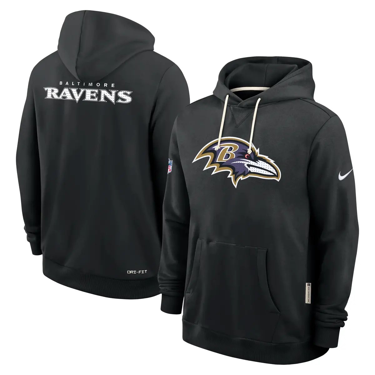 Baltimore Ravens NFL Nike Sideline 2025 Standard Issue Hoodie