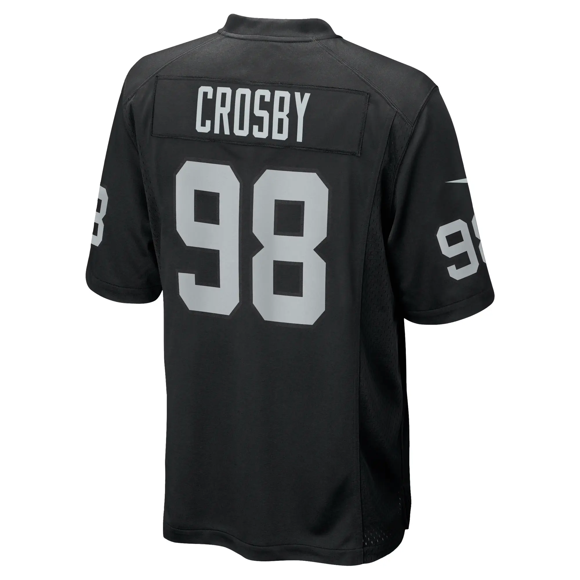 Maxx Crosby #98 Las Vegas Raiders NFL Football Nike Home Game Trikot Schwarz