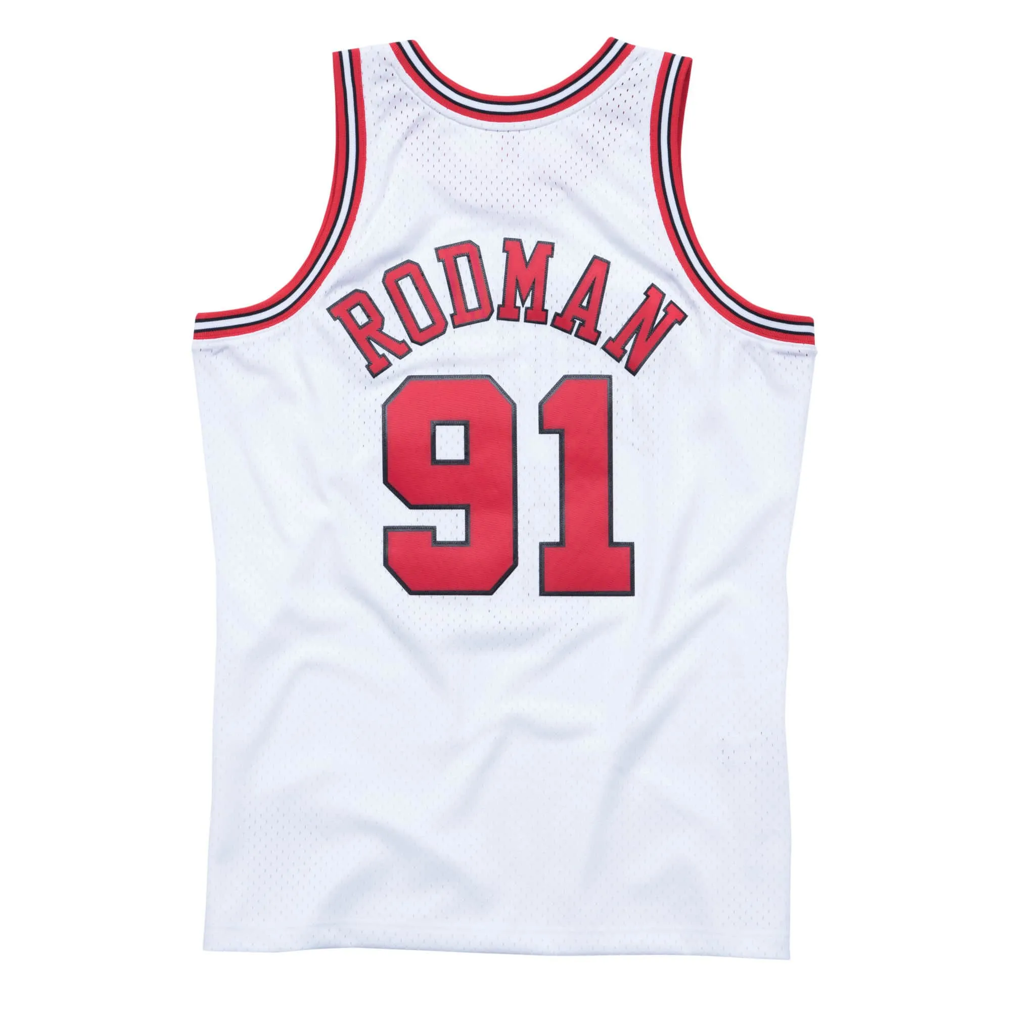 Dennis Rodman #91 Chicago Bulls 97-98 NBA Mitchell & Ness Swingman Trikot Weiß