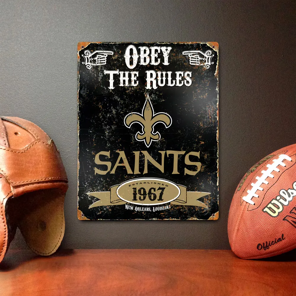 New Orleans Saints NFL Vintage Blechschild