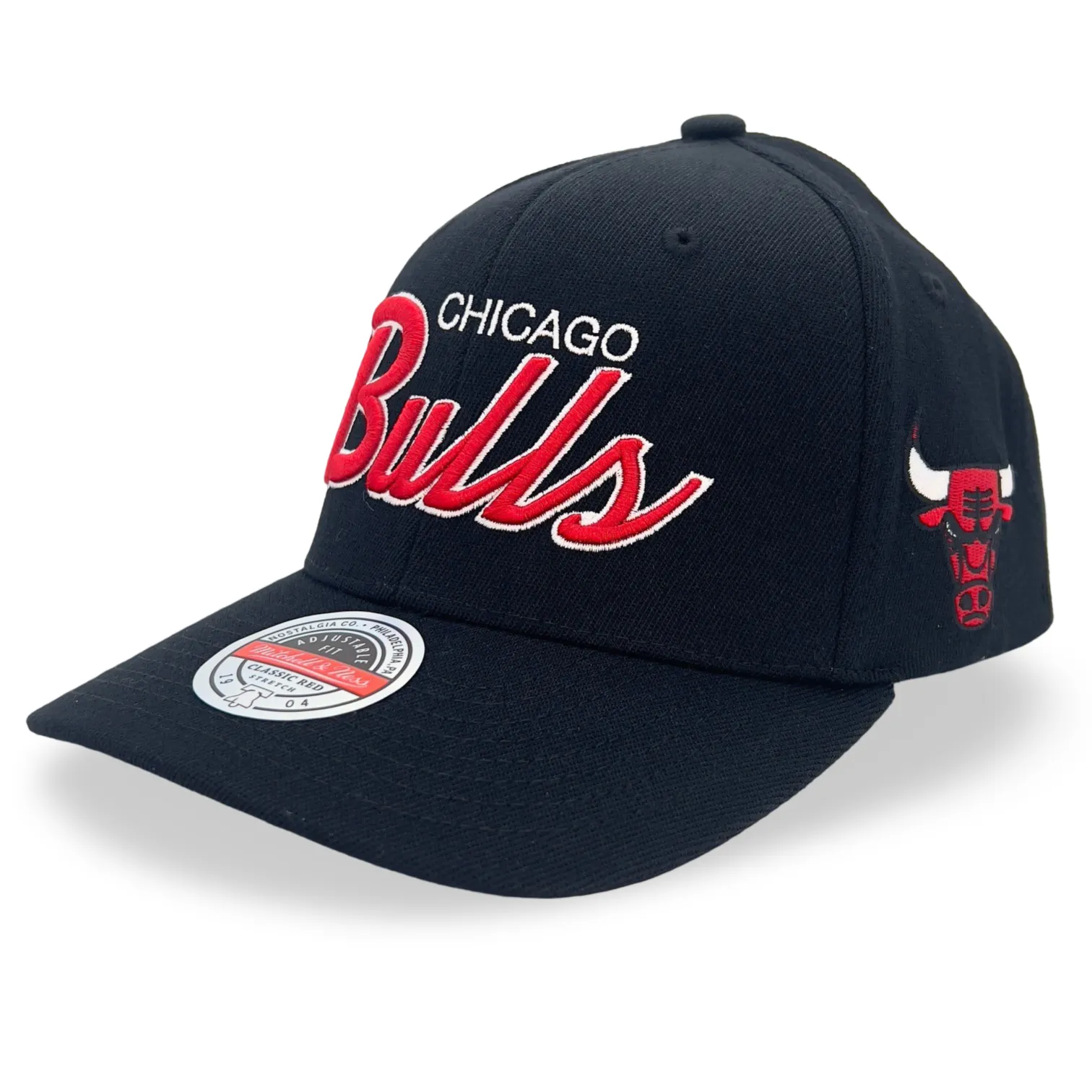 Chicago Bulls NBA Mitchell & Ness Team Script 2.0 Stretch Snapback Chicago Bulls NBA Mitchell & Ness Team Script 2.0 Stretch Snapback