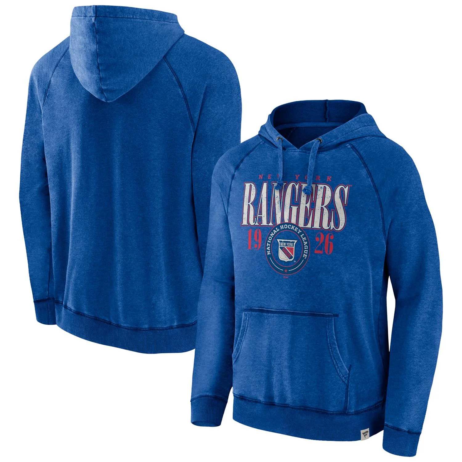New York Rangers NHL Fanatics Heritage A/LS Hoodie Blau