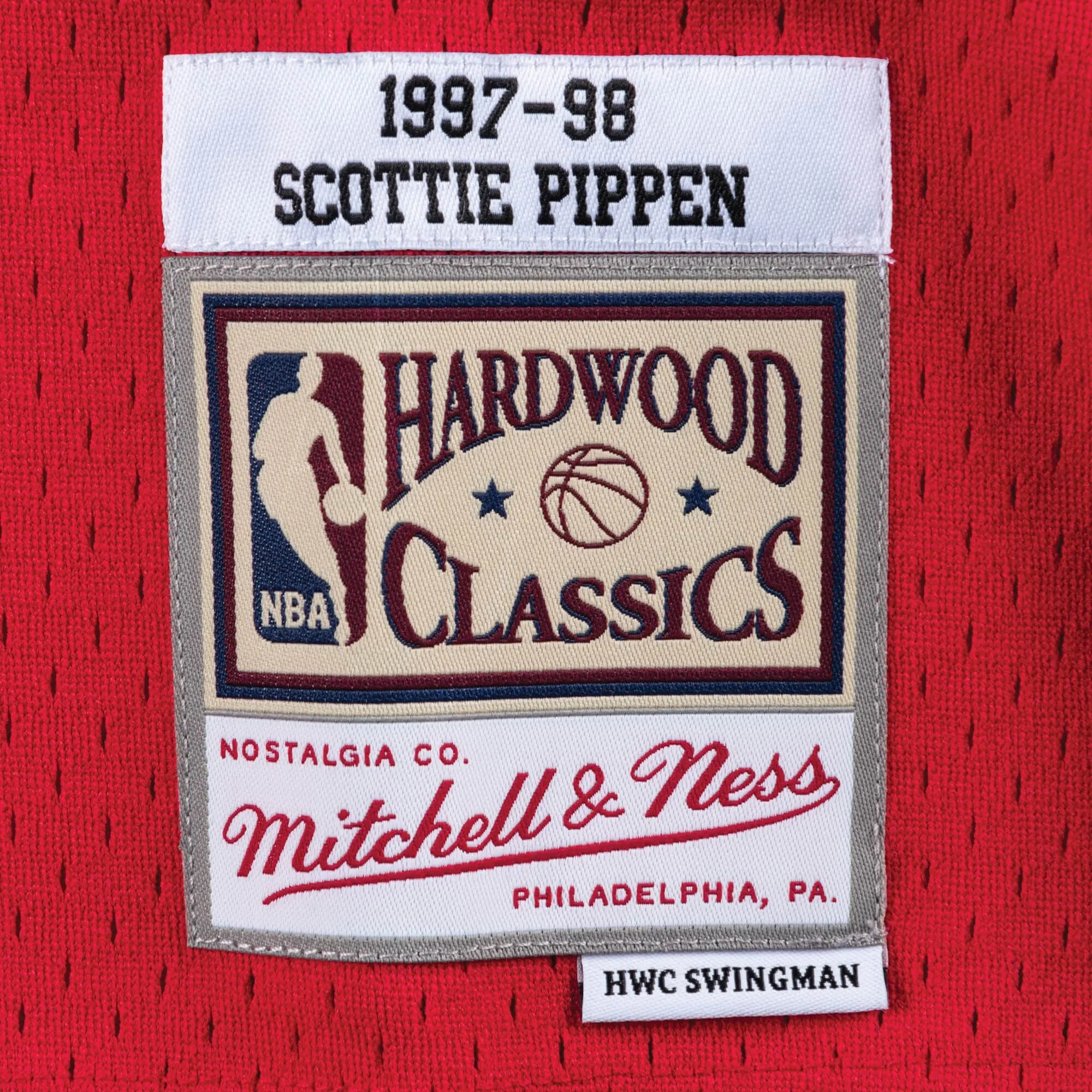 Scottie Pippen #33 Chicago Bulls 97-98 NBA Mitchell & Ness Swingman Trikot Rot Scottie Pippen #33 Chicago Bulls 97-98 NBA Mitchell & Ness Swingman Trikot Rot