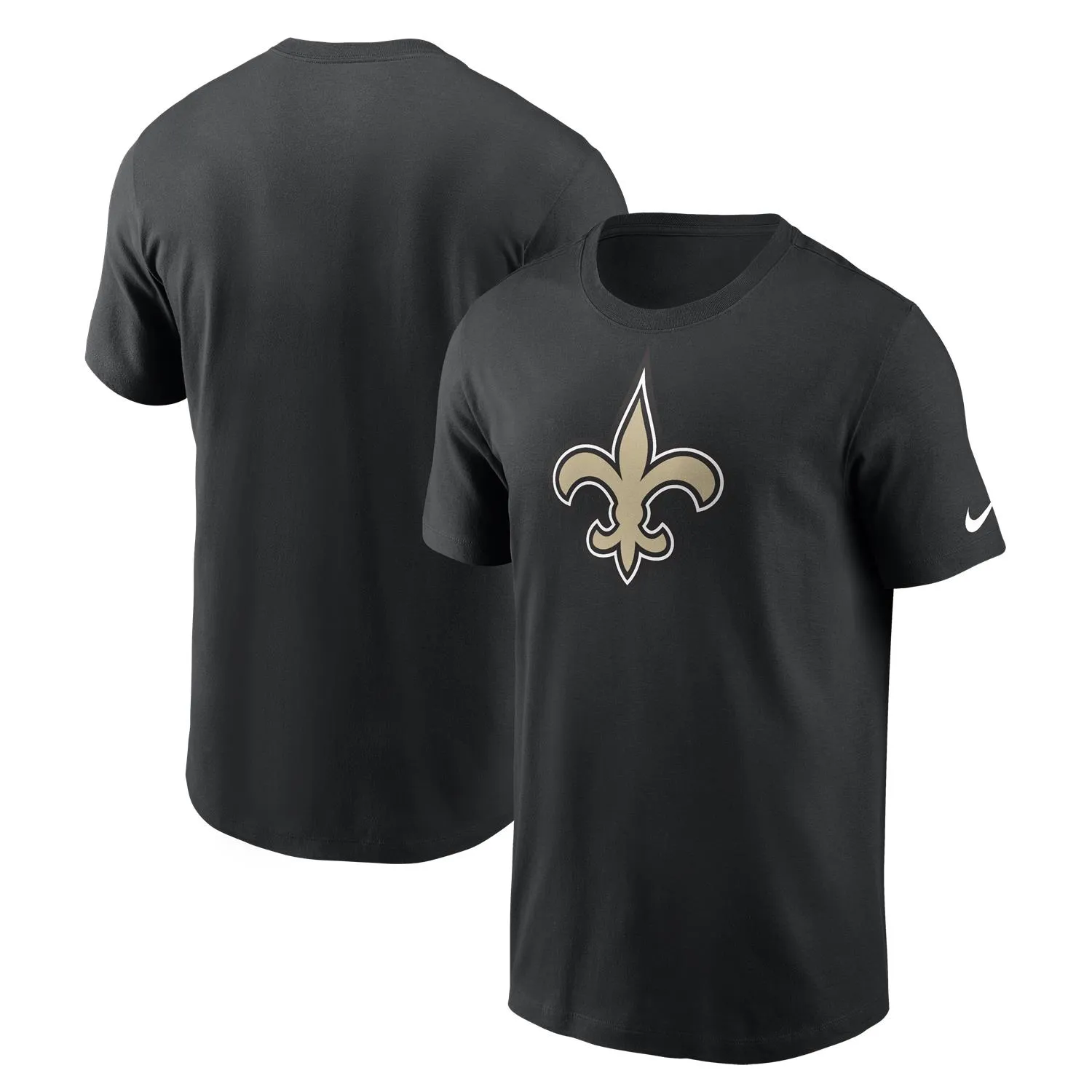 New Orleans Saints NFL Nike Essential Logo T-Shirt Schwarz