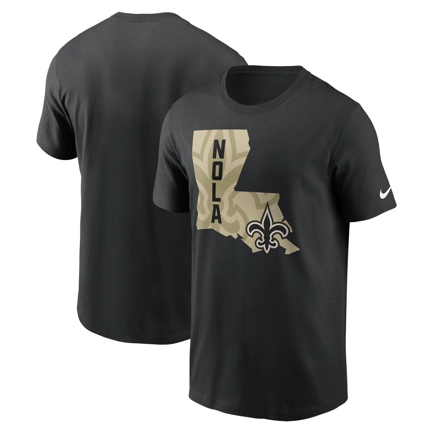 New Orleans Saints NFL Nike Local Essential T-Shirt Schwarz