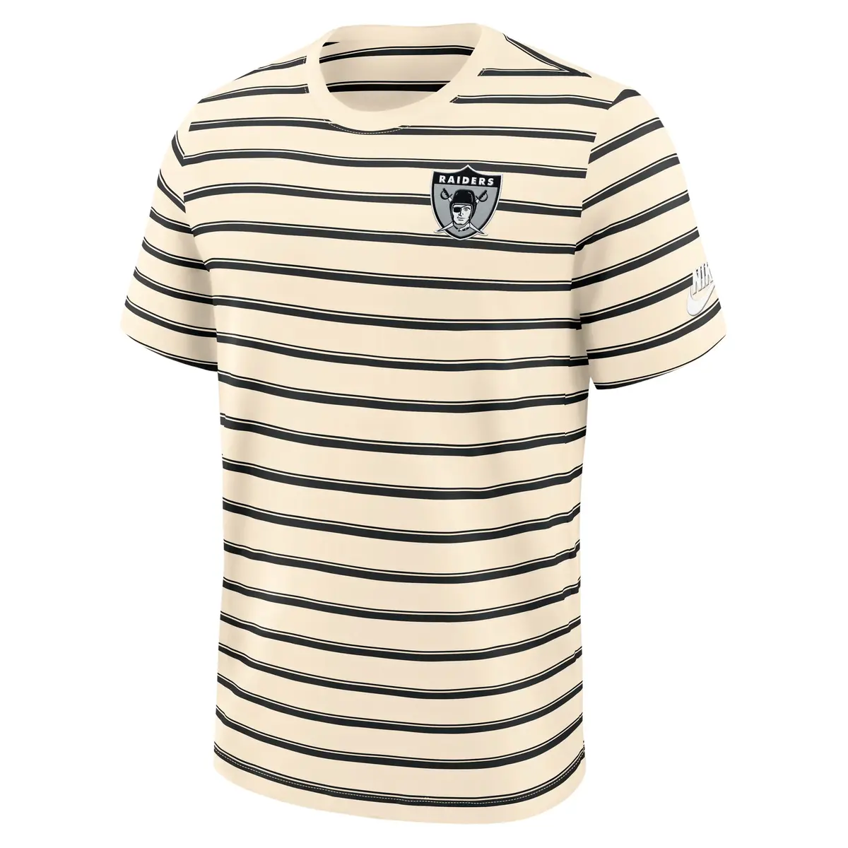 Las Vegas Raiders NFL Nike Rewind Club Striped T-Shirt