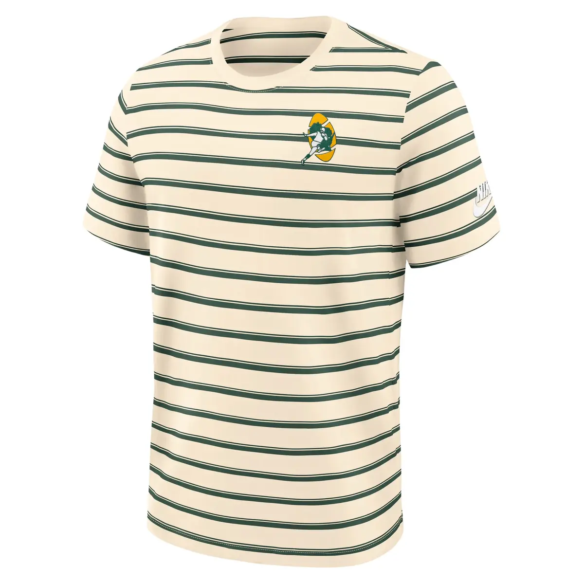Green Bay Packers NFL Nike Rewind Club Striped T-Shirt