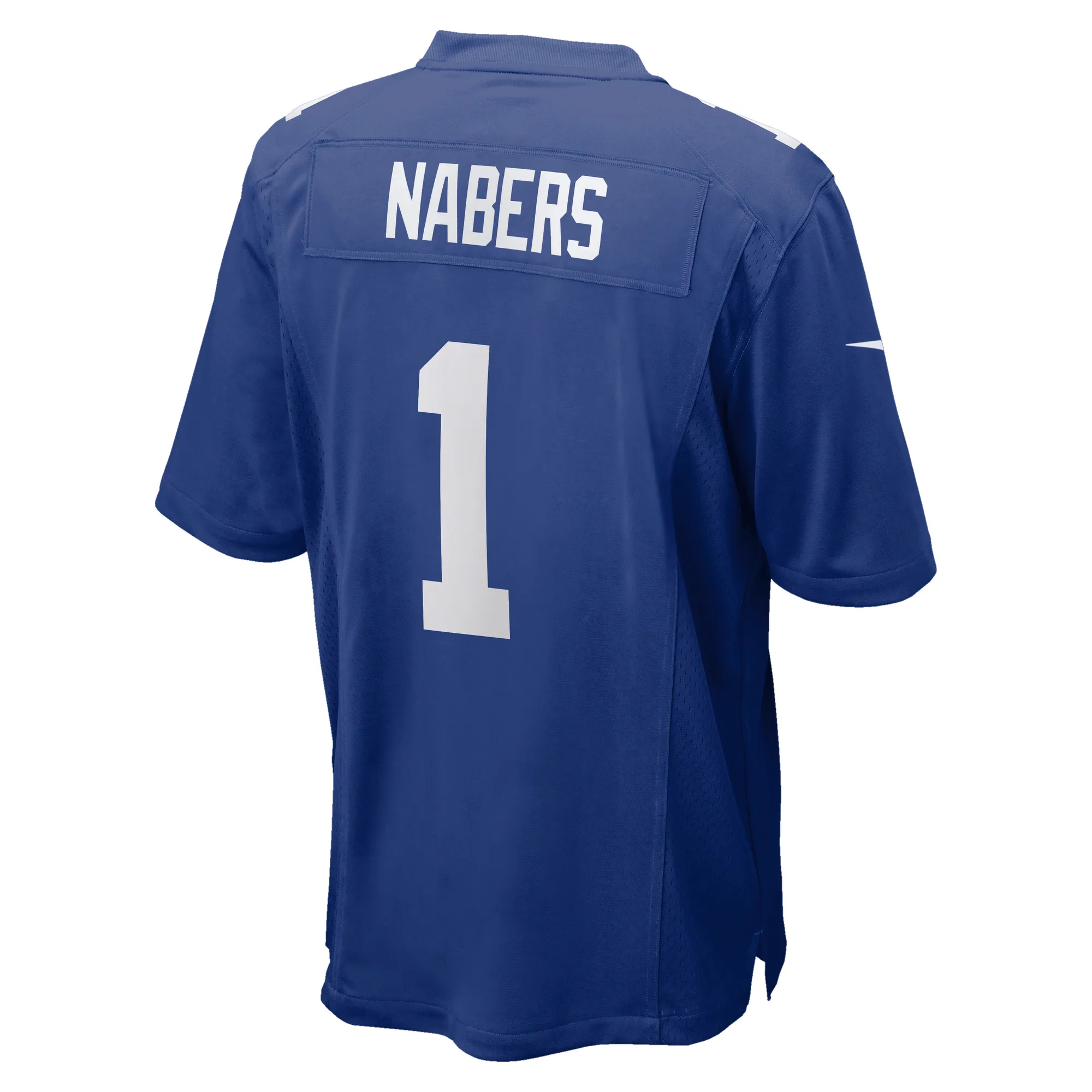 Malik Nabers #1 New York Giants NFL Football Nike Home Game Trikot Blau