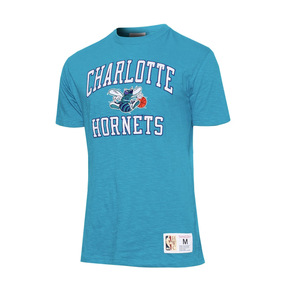 Charlotte Hornets NBA Mitchell & Ness Legendary Slub 2.0 T-Shirt Blau